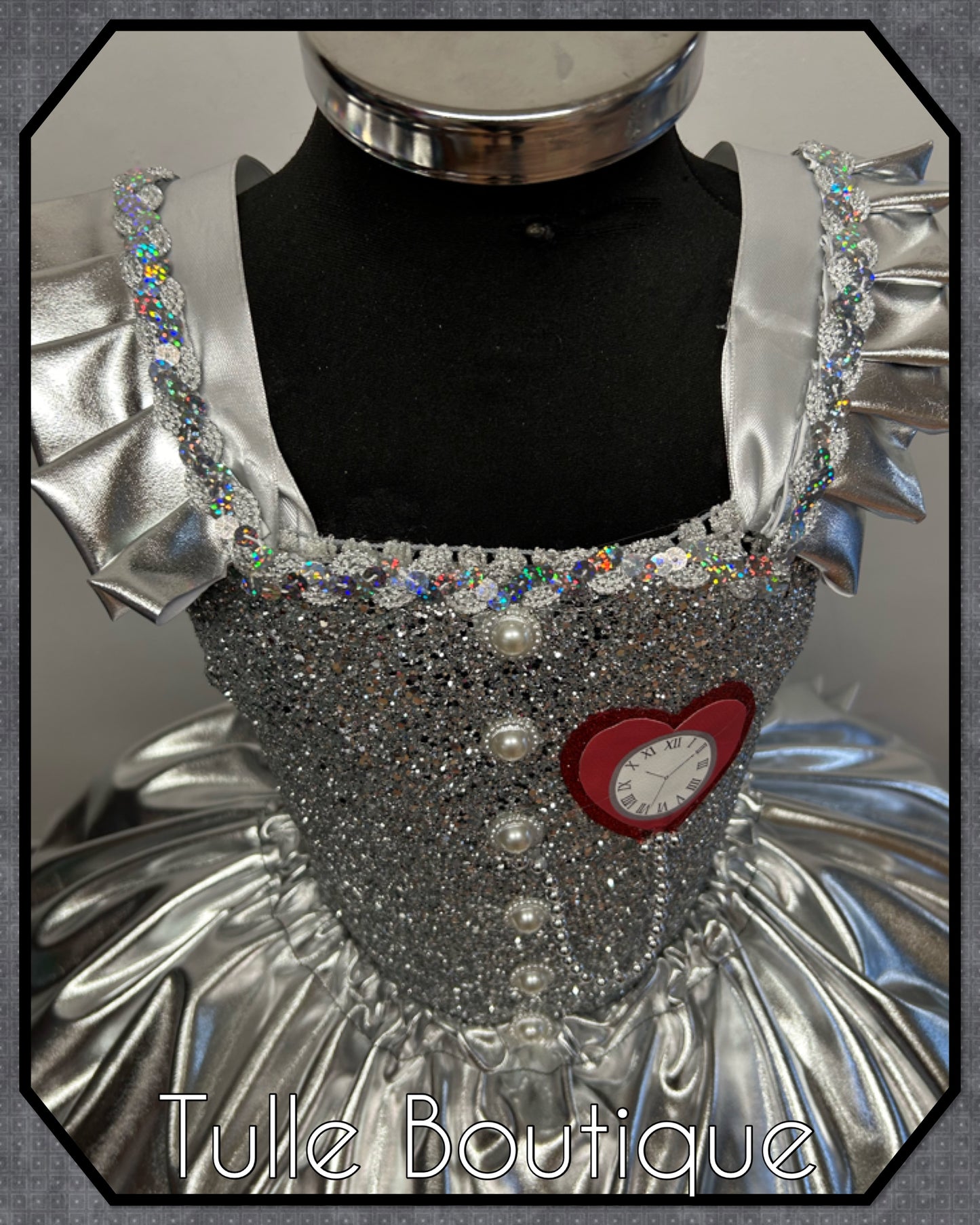 Girls Toddlers Wizard of Oz Tin man tutu dress fancy dress costume