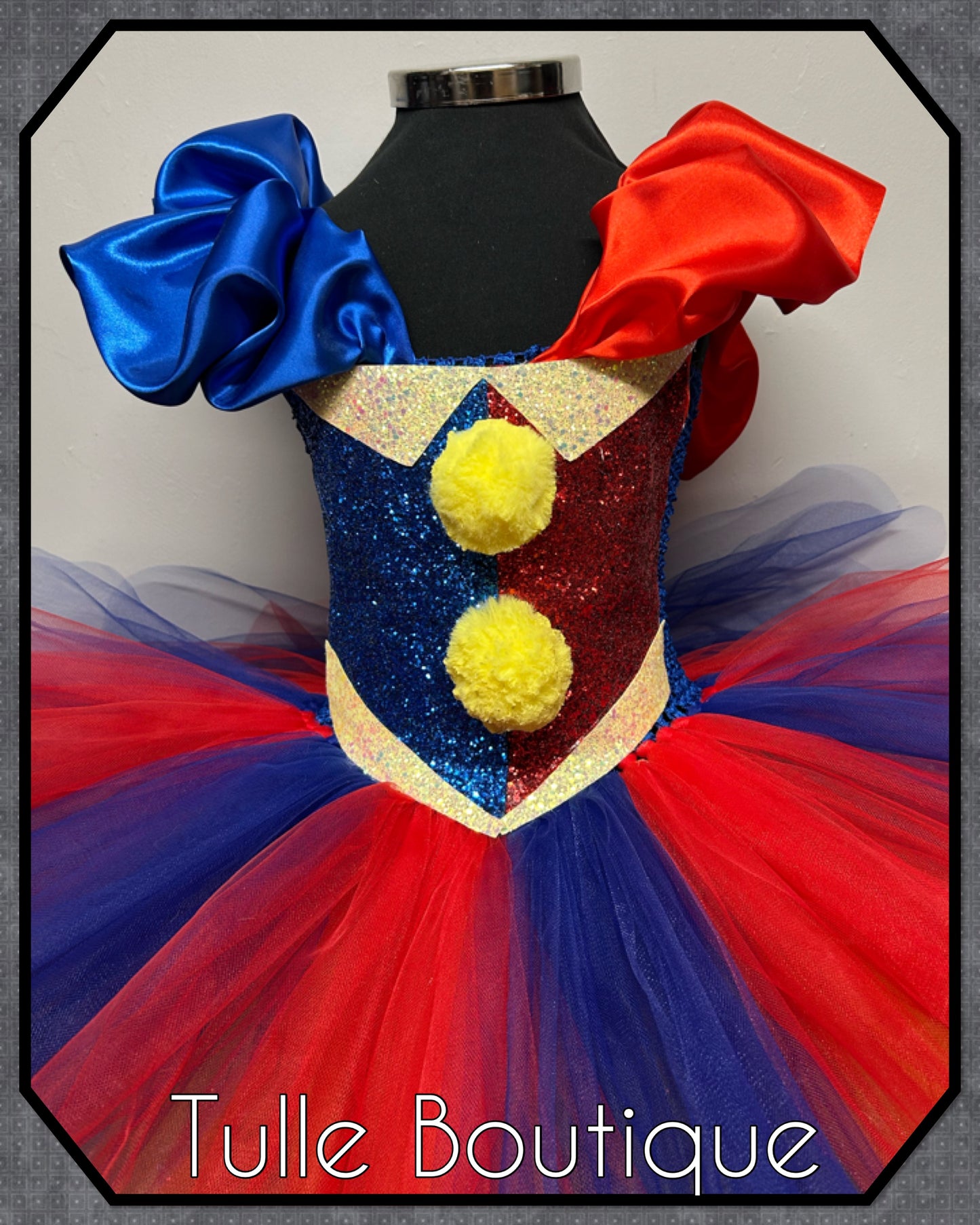 Girls Pomni costume the amazing digital circus Halloween birthday tutu dress