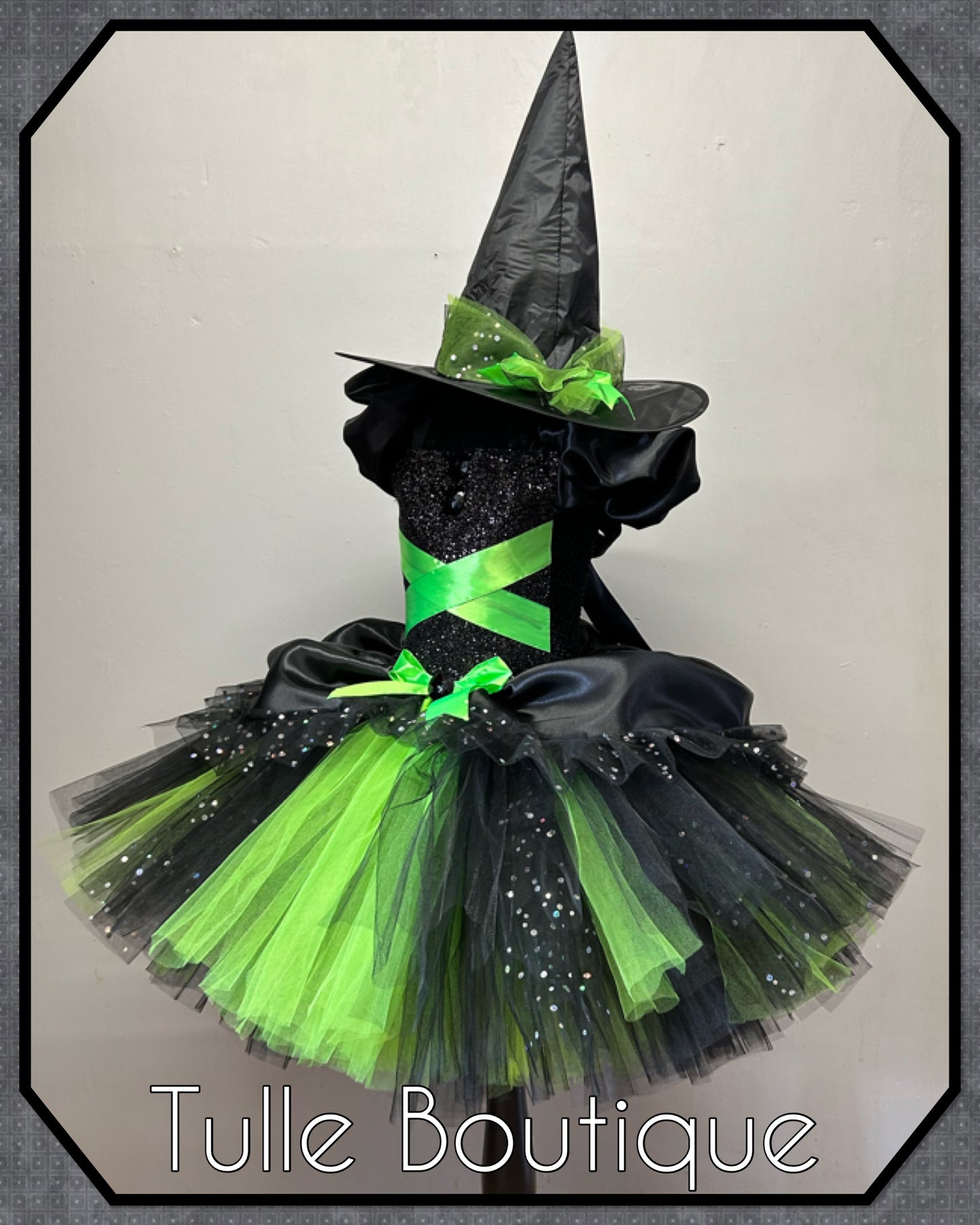 Girls Toddlers Wizard of Oz Wicked Witch of the west Elphaba costume tutu dress