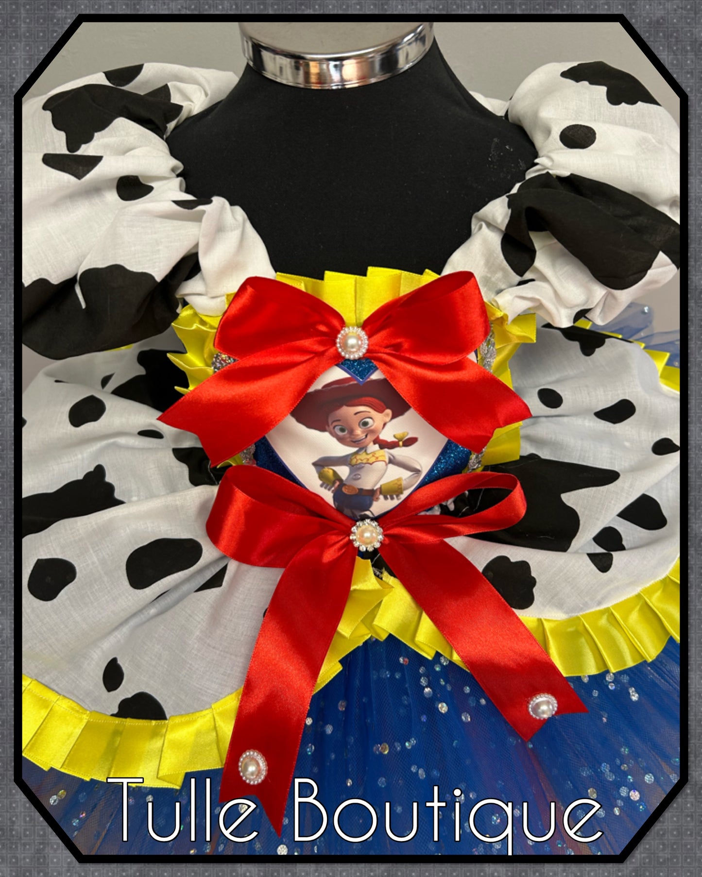Girls toddlers Jessie cowgirl ballgown tutu dress fancy dress costume