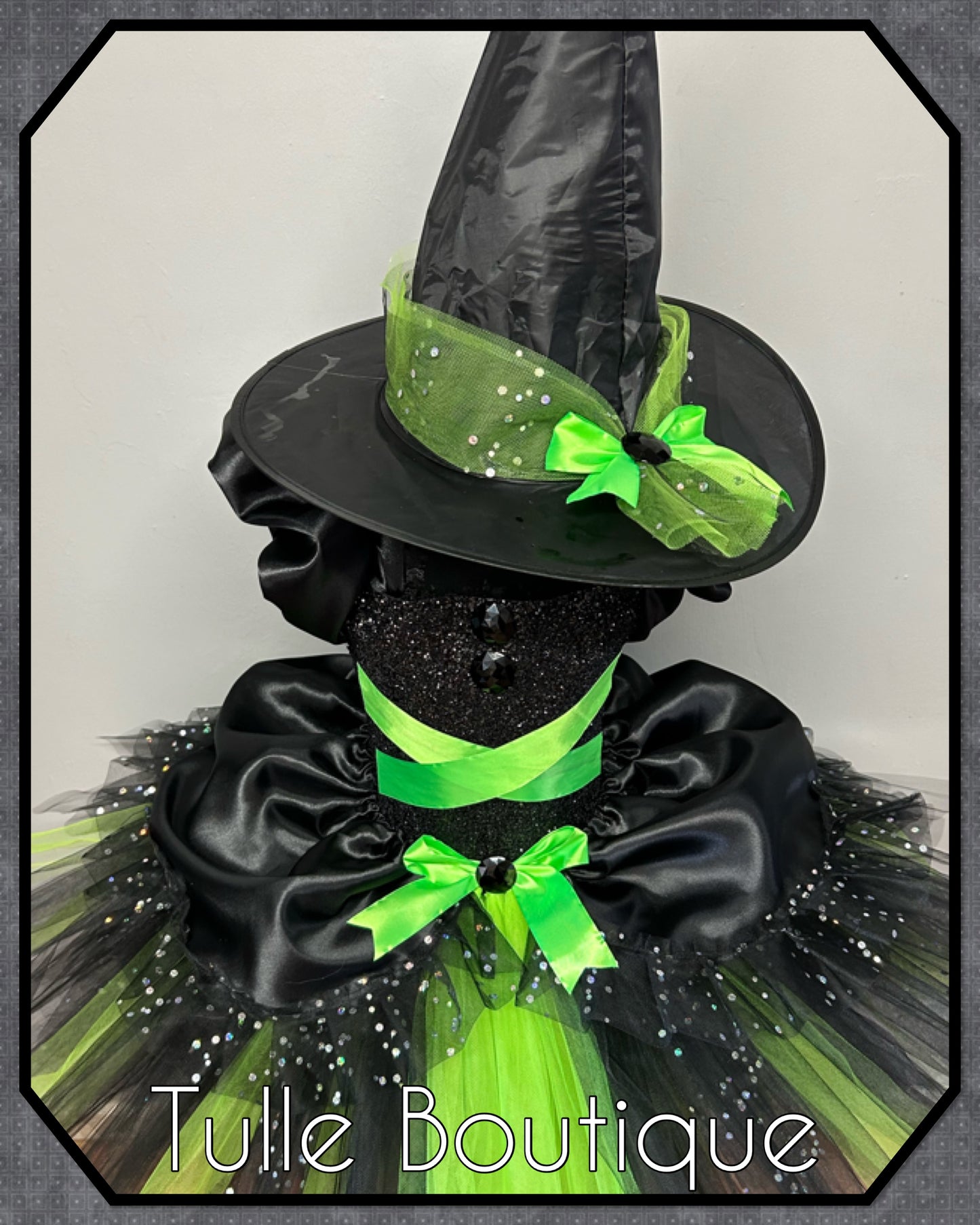 Girls Toddlers Wizard of Oz Wicked Witch of the west Elphaba costume tutu dress