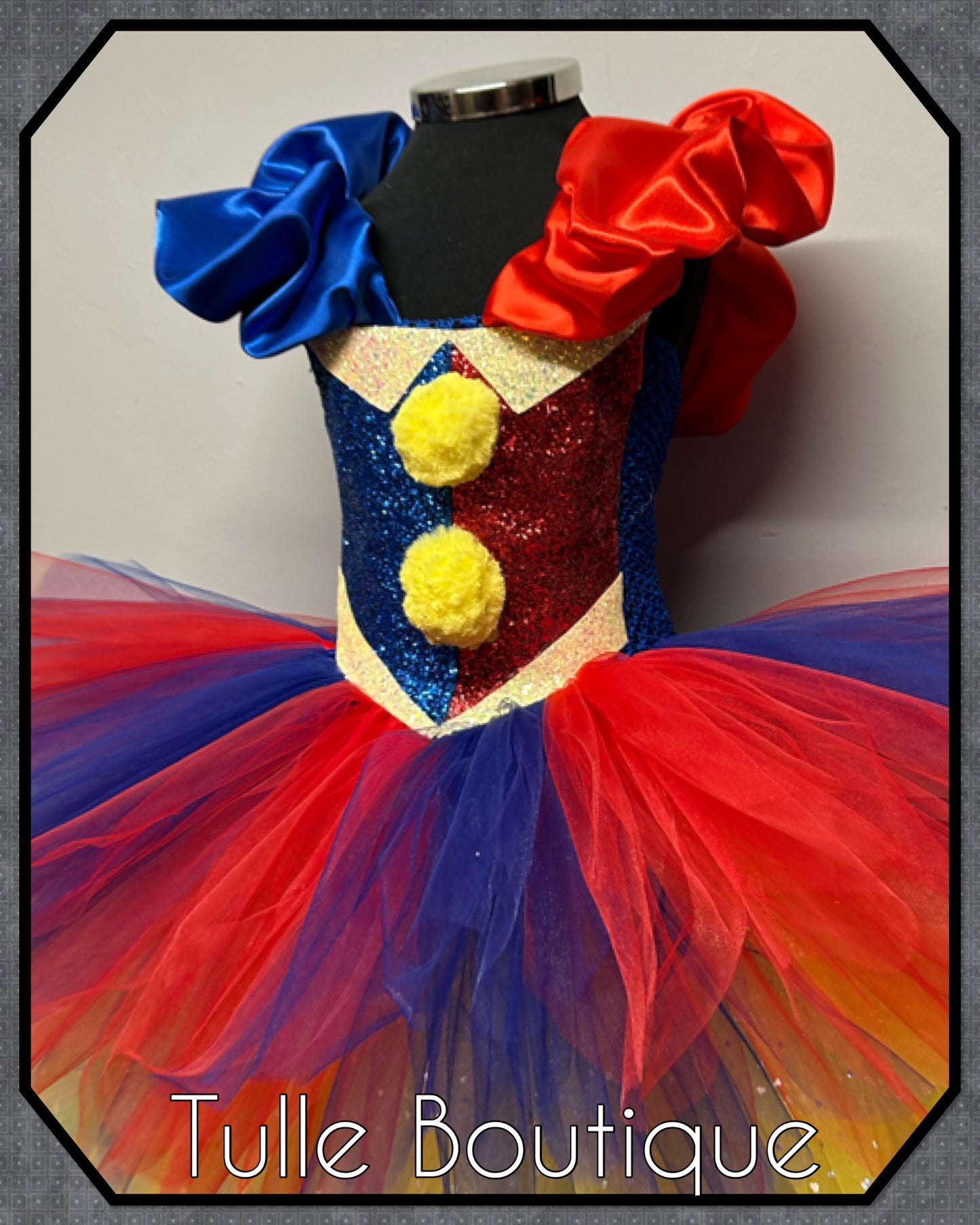 Girls Pomni costume the amazing digital circus Halloween birthday tutu dress