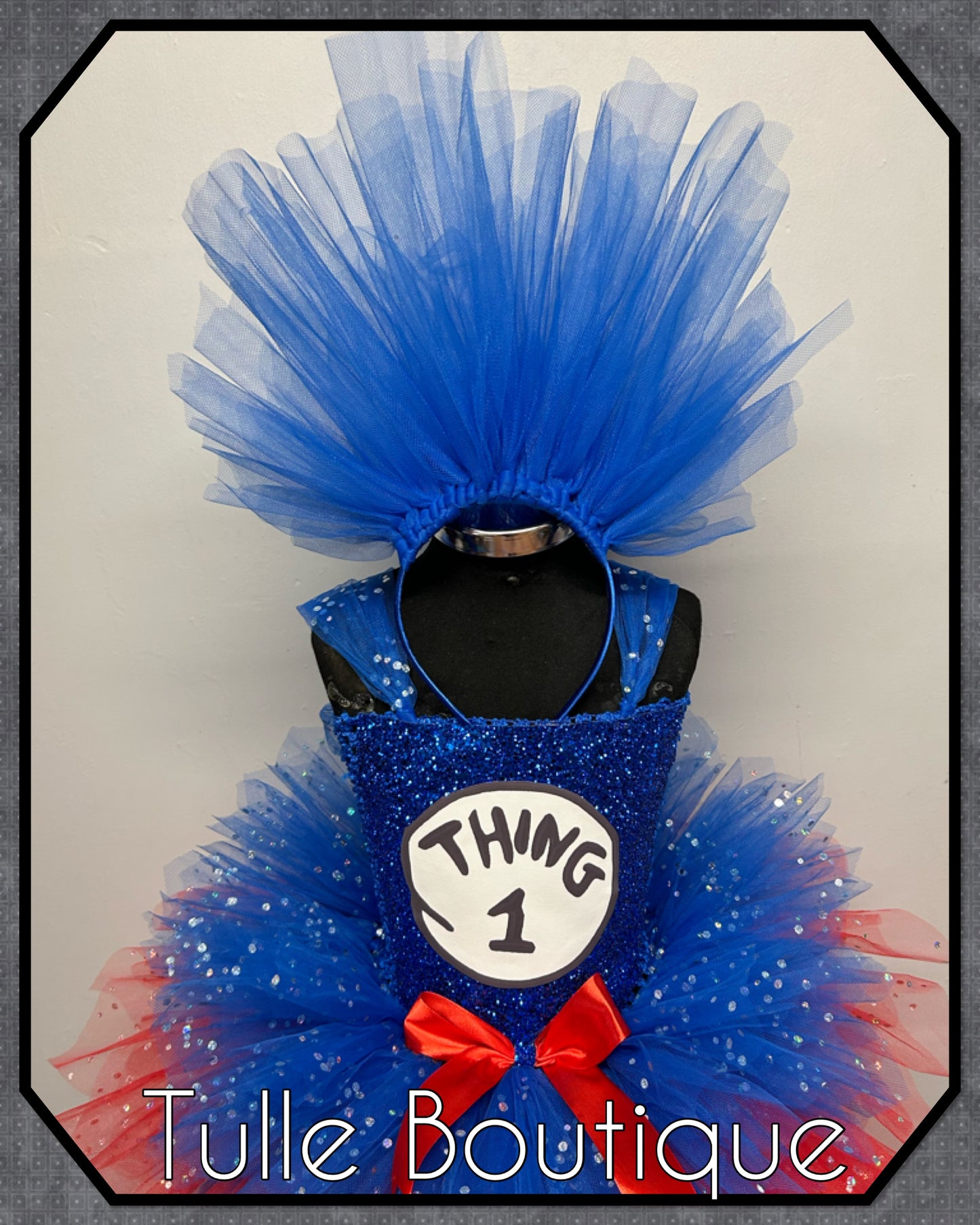 Thing 1 Thing 2 Halloween birthday world book tutu dress