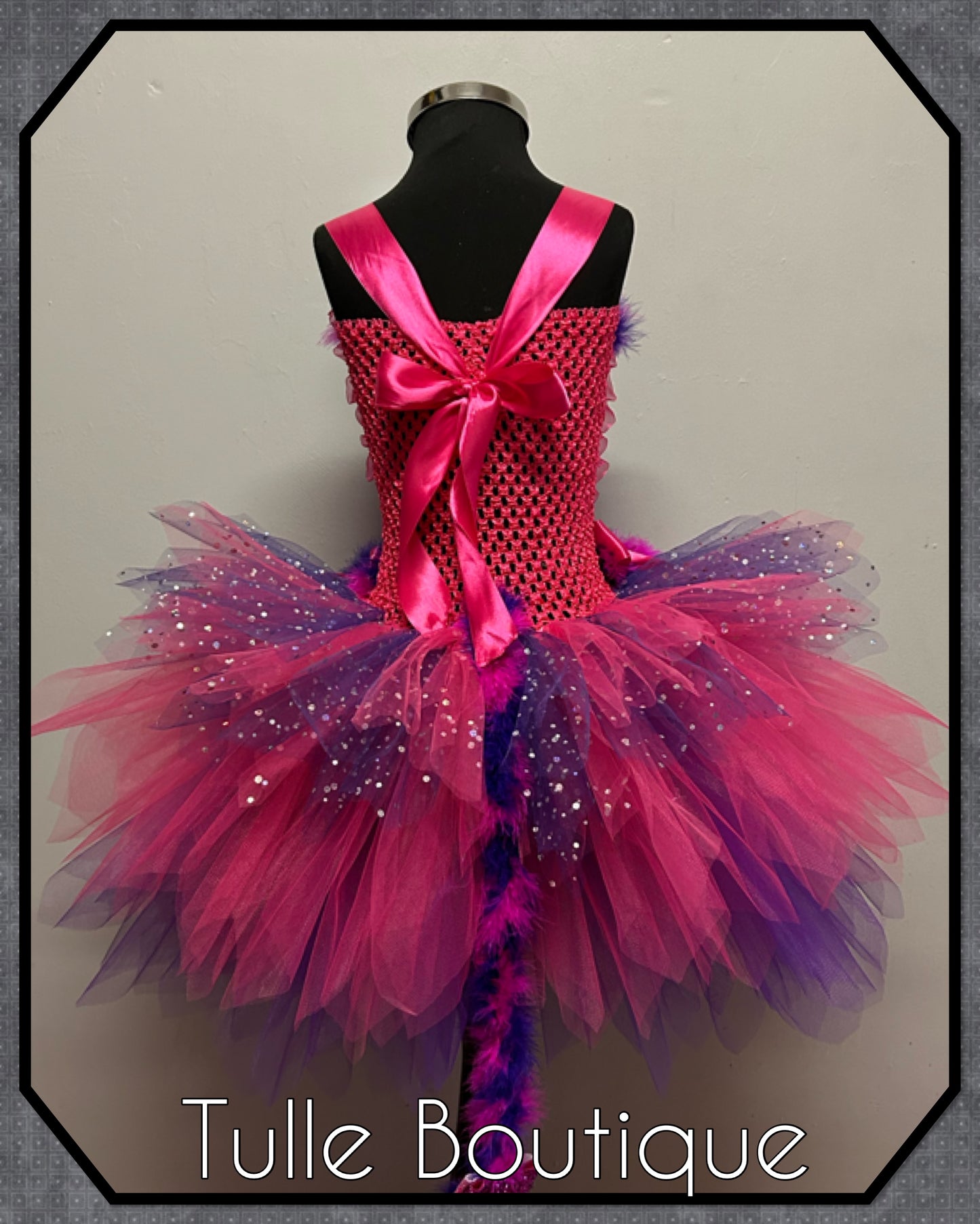 Girls Cheshire Cat world book day Alice in wonderland birthday party tutu dress