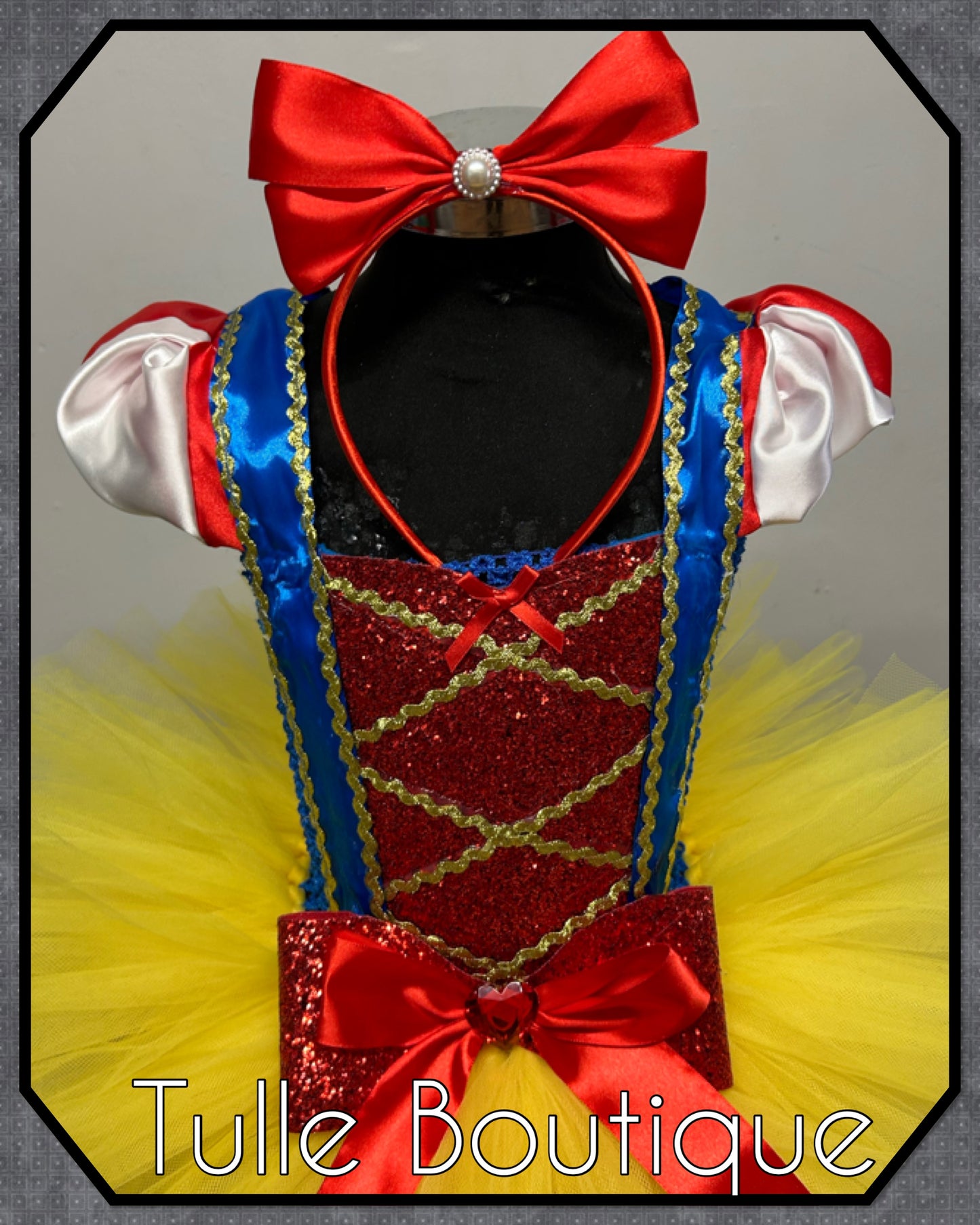 Girls Snow White Princess tutu dress fancy dress costume