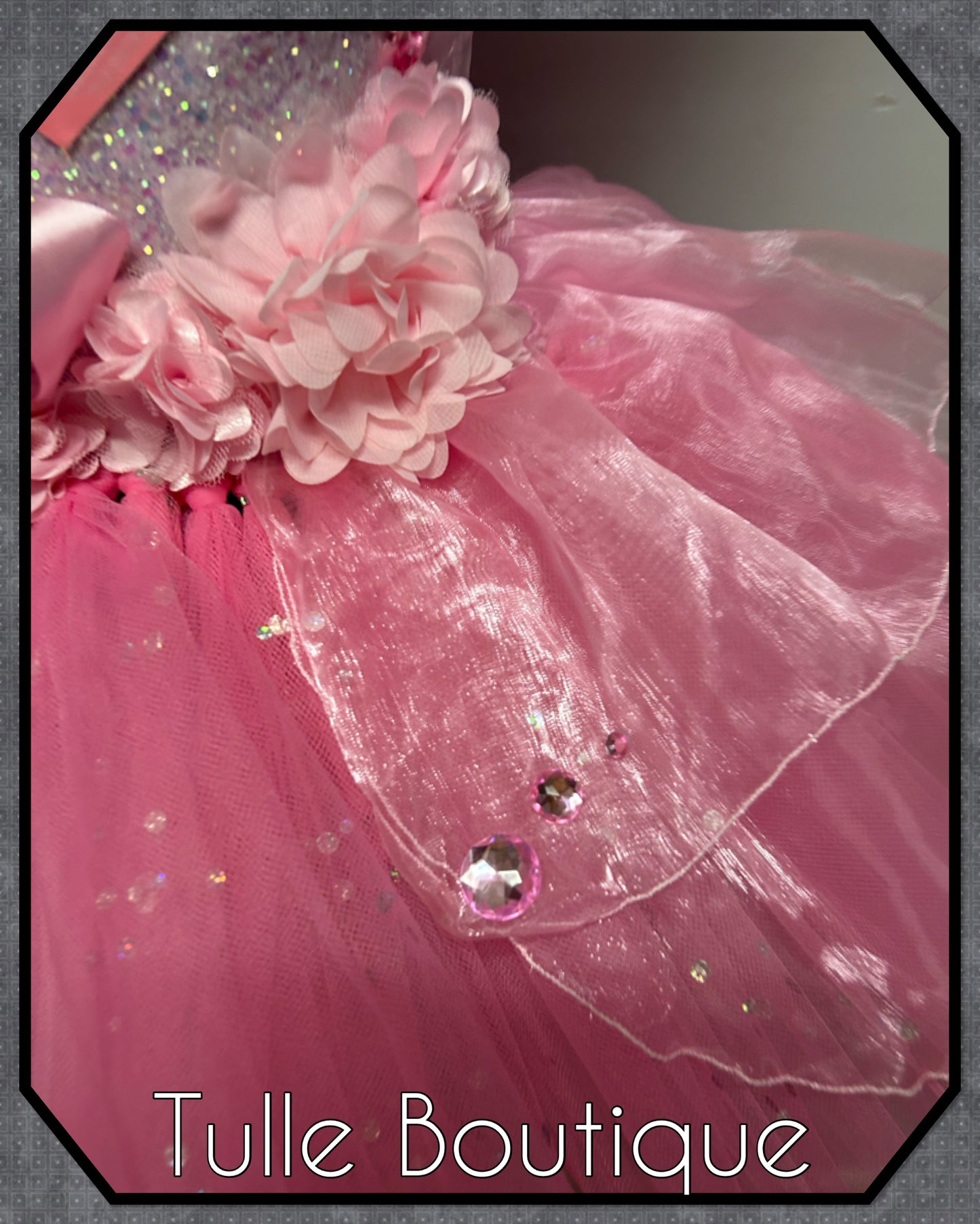 Girls Pink Barbie tutu dress birthday outfit fancy dress costume