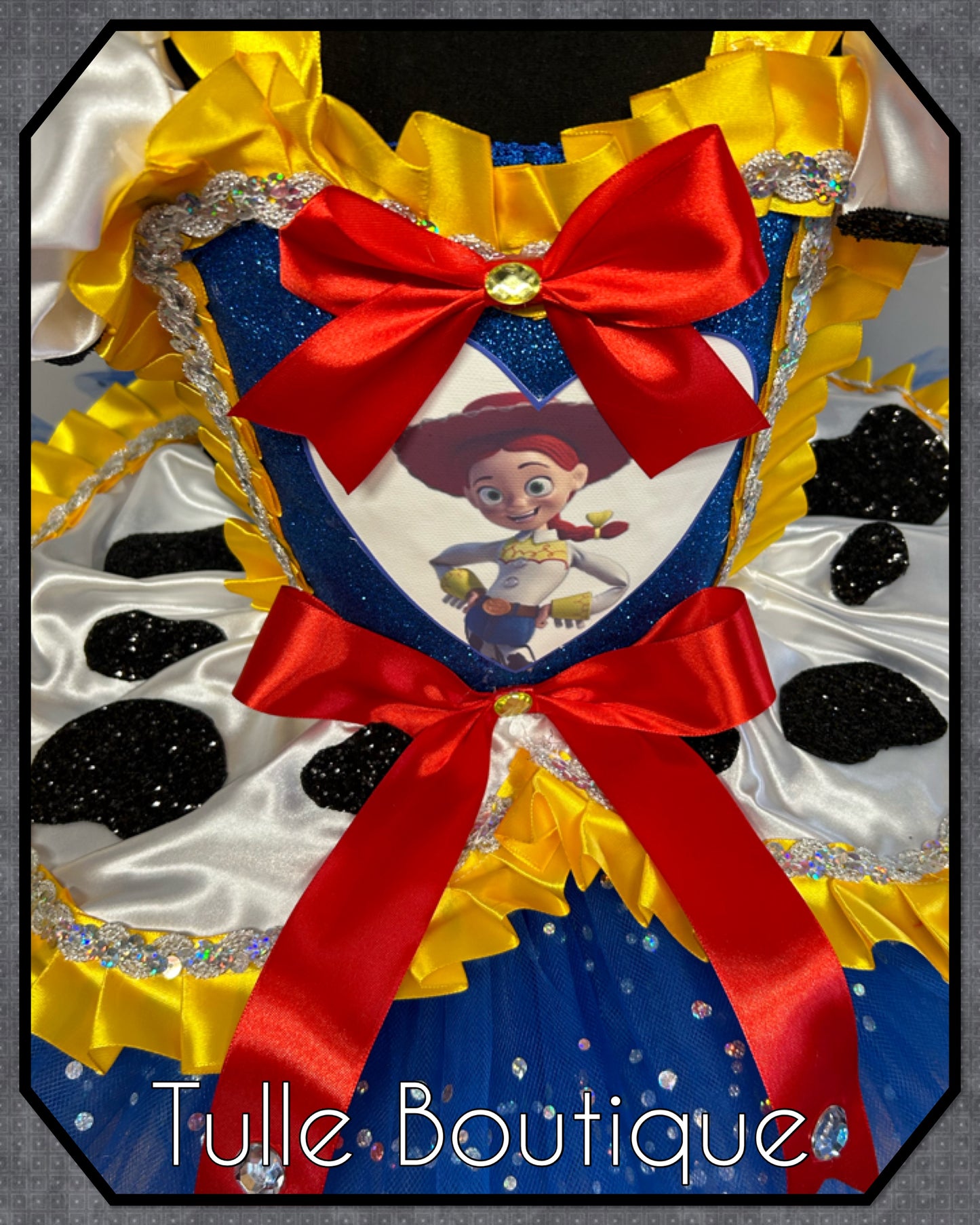 Girls toddlers Jessie cowgirl ballgown tutu dress fancy dress costume