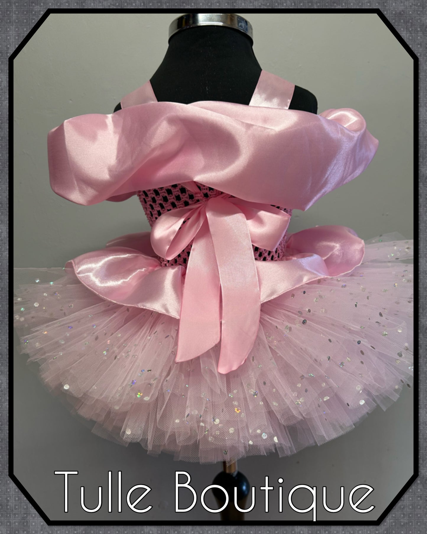 Girls toddlers Glitter Princess ballgown 1st birthday tutu dress ‘One’