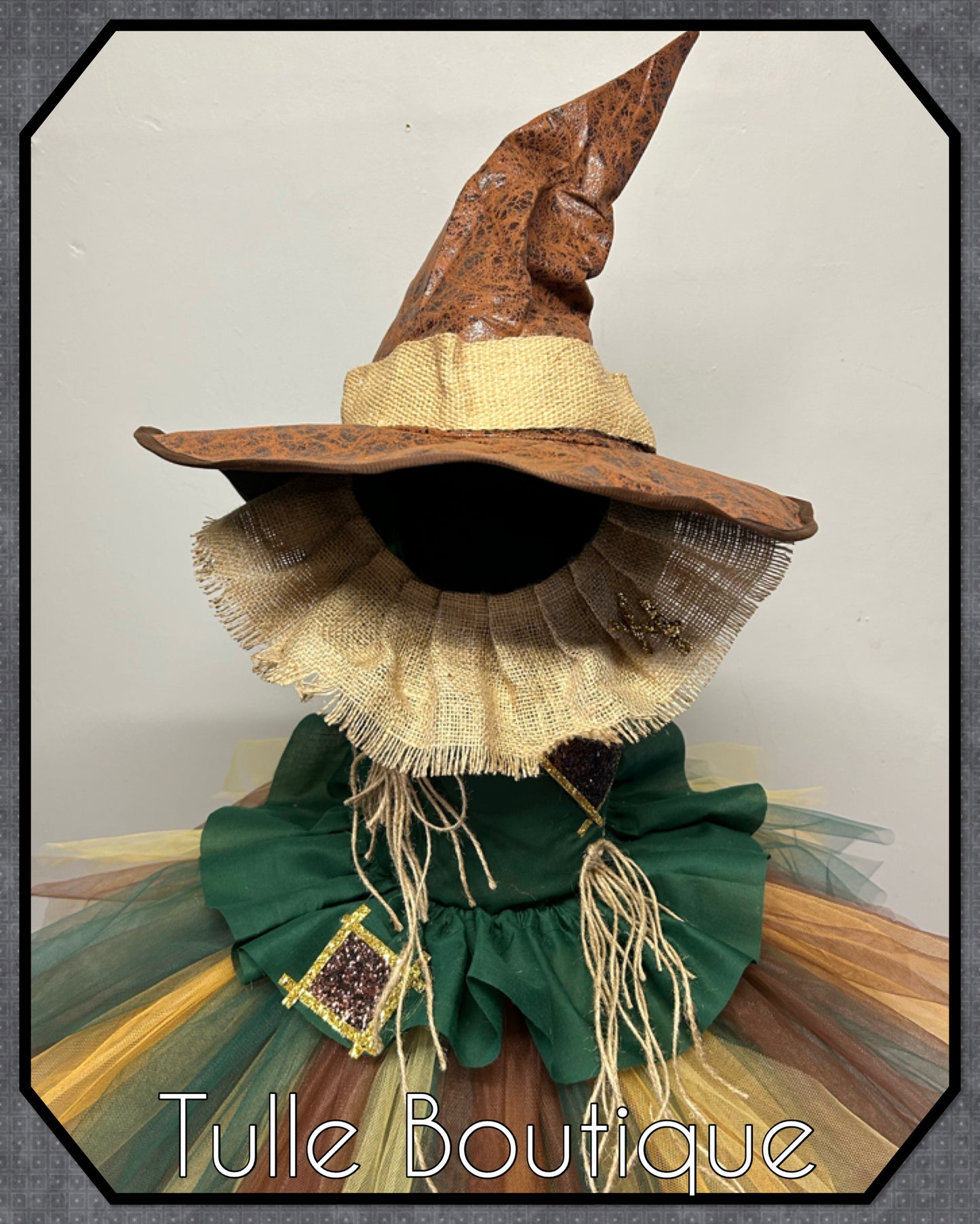 Girls Toddlers Wizard of Oz Scarecrow costume scary Halloween scarecrow tutu dress world book day costume