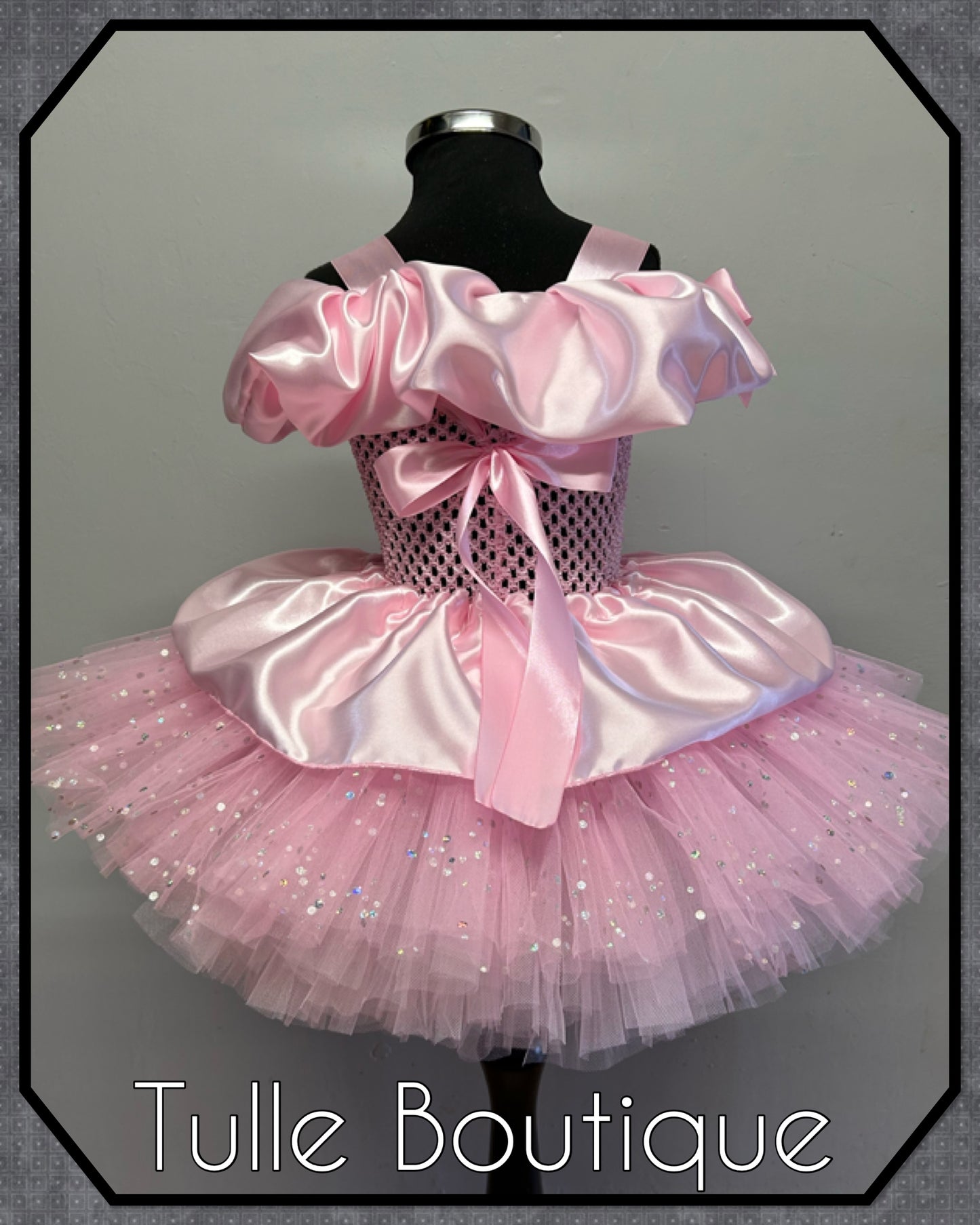 Girls toddlers Disney Princess pink ballgown tutu dress fancy dress costume