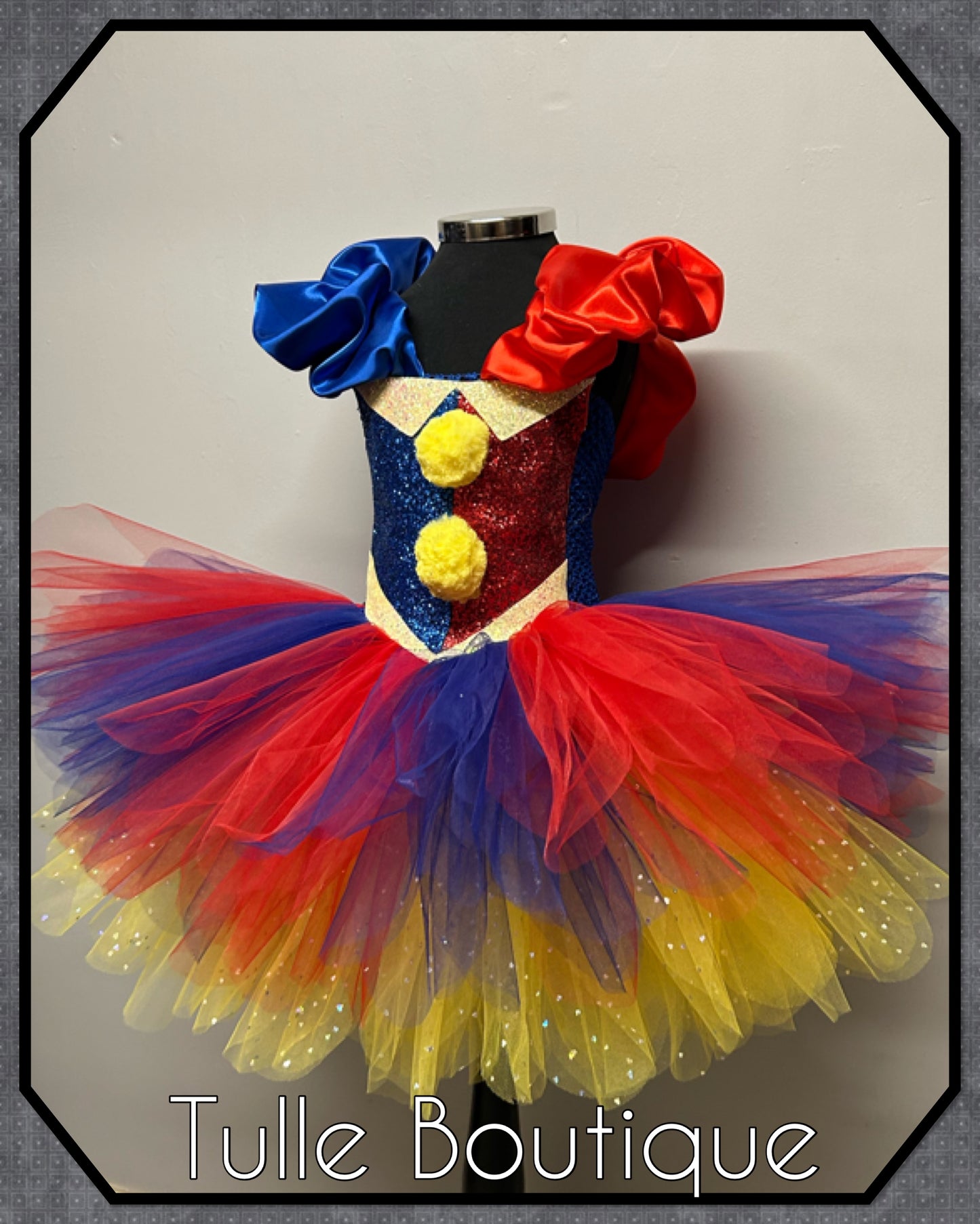 Girls Pomni costume the amazing digital circus Halloween birthday tutu dress