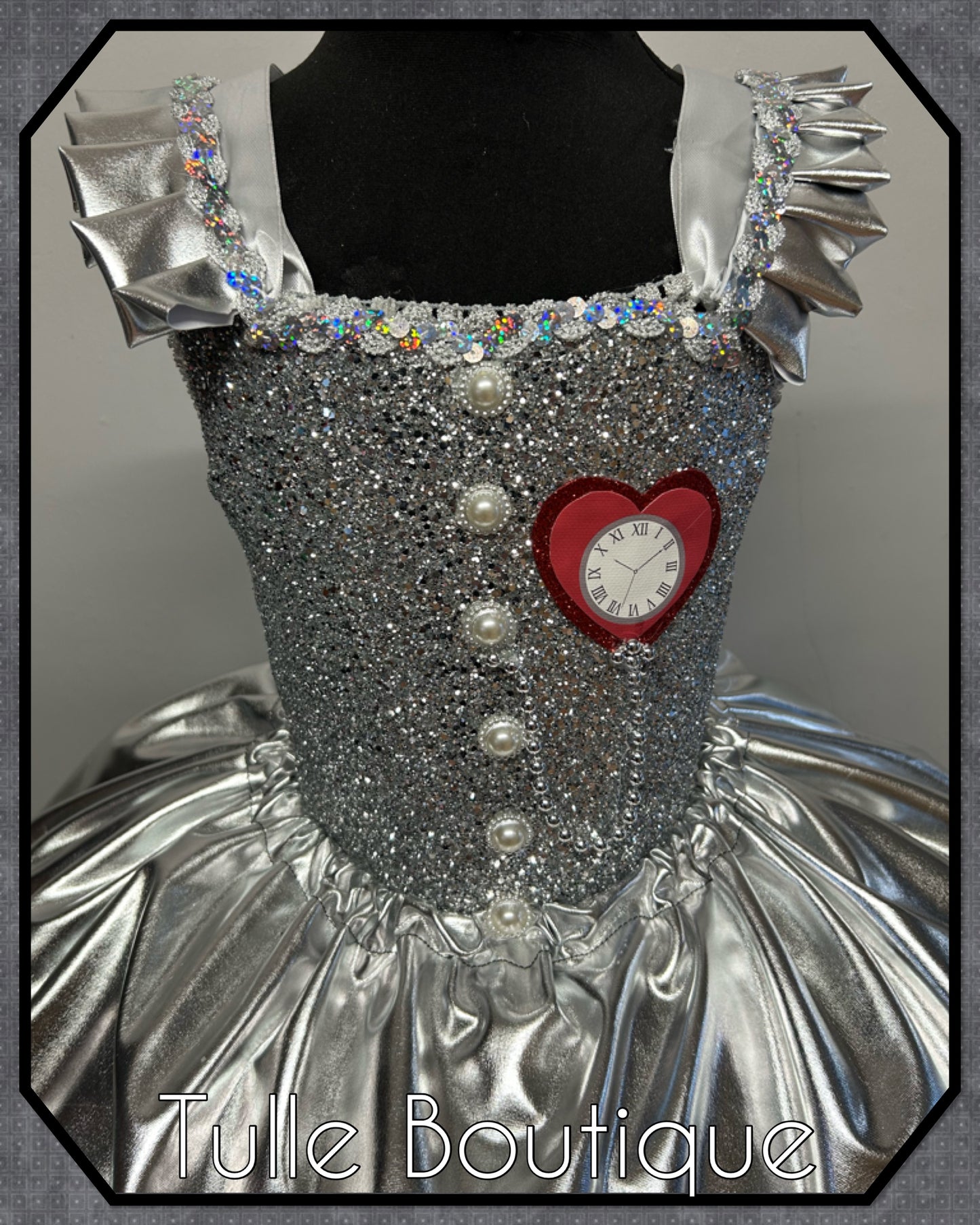 Girls Toddlers Wizard of Oz Tin man tutu dress fancy dress costume