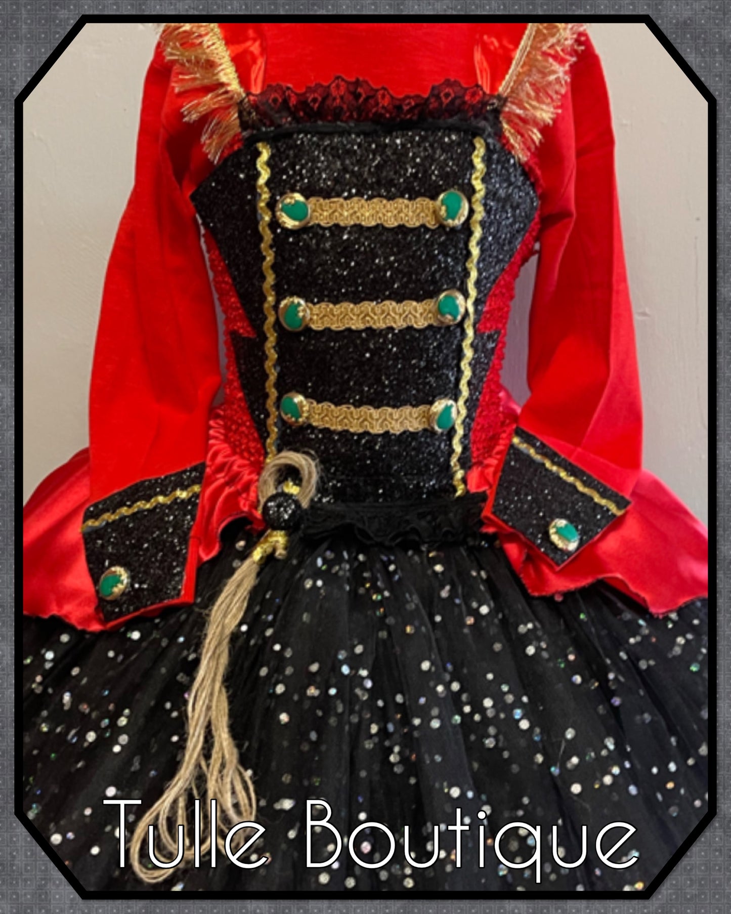 Girls Christmas Nutcracker Ring Master circus the greatest showman ballgown tutu fancy dress costume