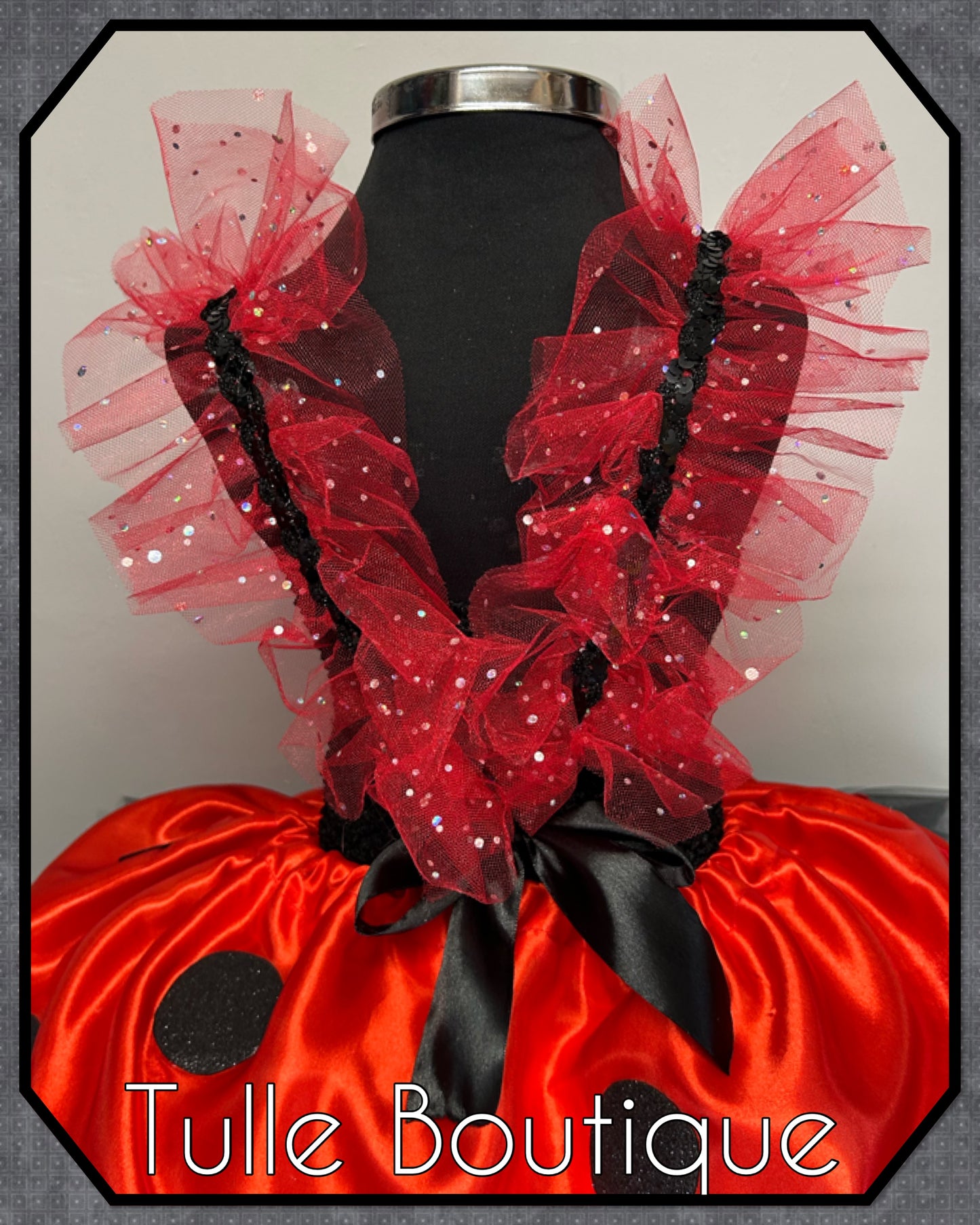Girls toddlers Ladybug tutu dress ladybird costume