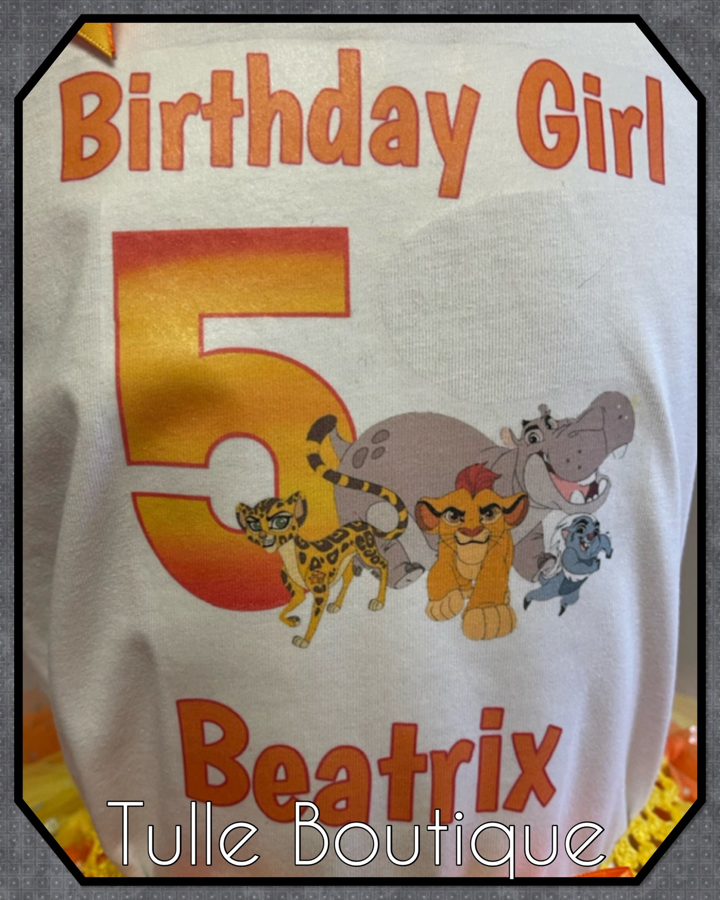 Girls Toddlers Lion Guard birthday party outfit tutu dress