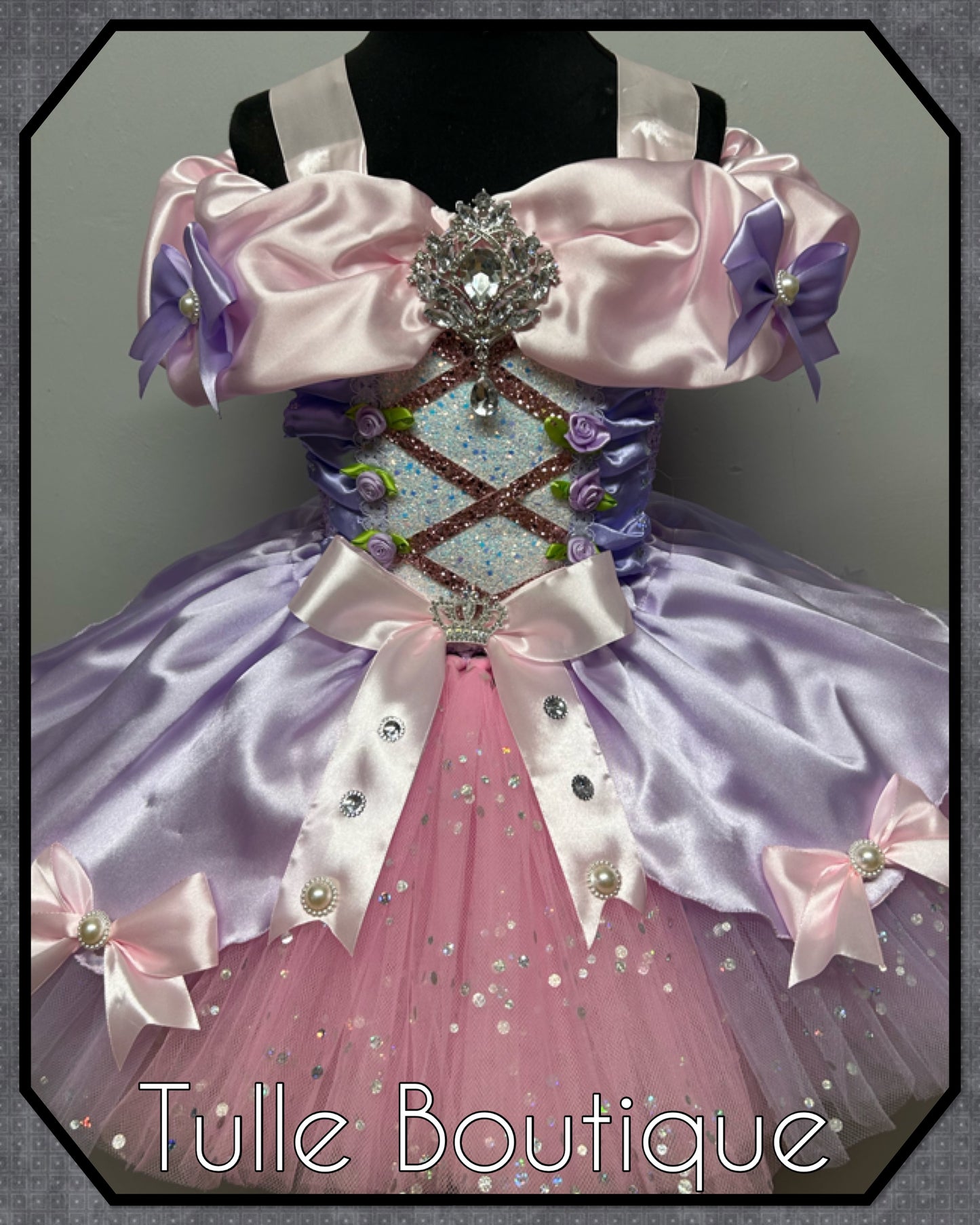 Girls toddlers Tangled Princess Rapunzel ballgown tutu dress