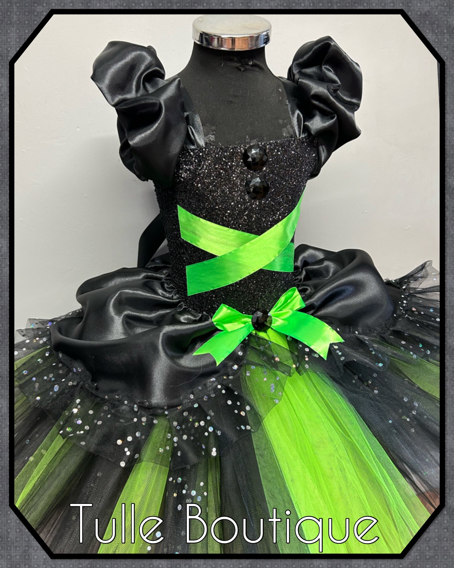 Girls Toddlers Wizard of Oz Wicked Witch of the west Elphaba costume tutu dress