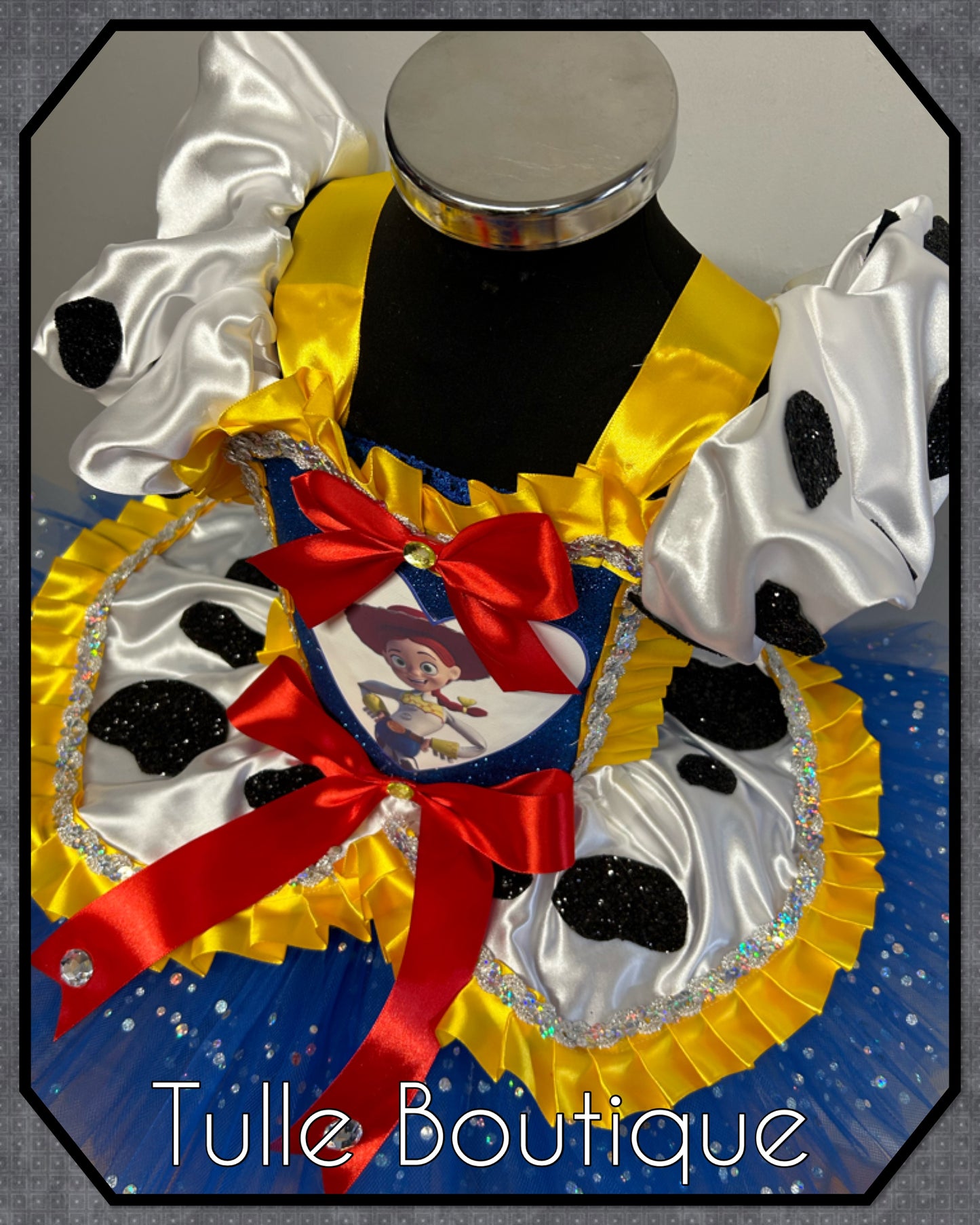 Girls toddlers Jessie cowgirl ballgown tutu dress fancy dress costume