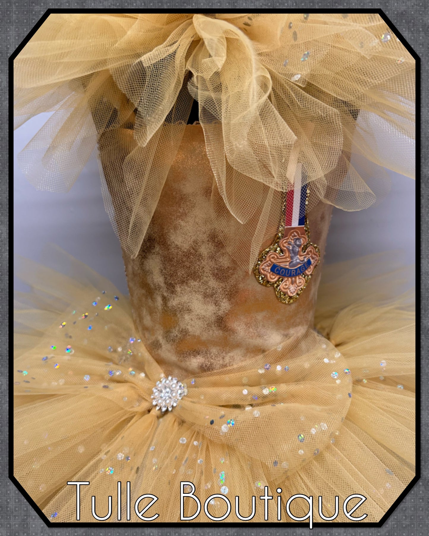 Girls Toddlers Wizard of Oz Cowardly Lion tutu dress fancy dress costume