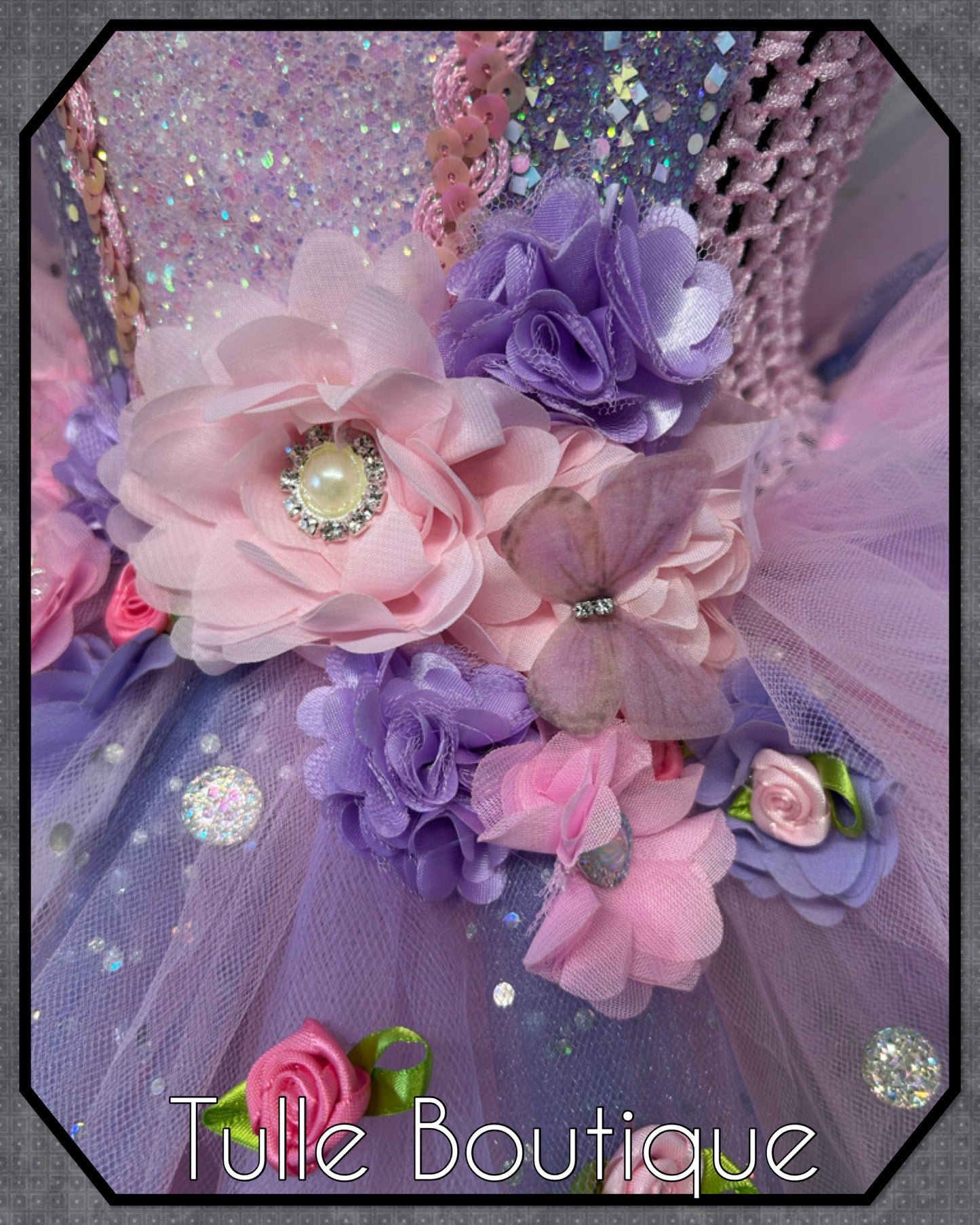 LANA. Girls toddlers pinks and lilac flower fairy princess tutu birthday party dress. Fairy first birthday.
