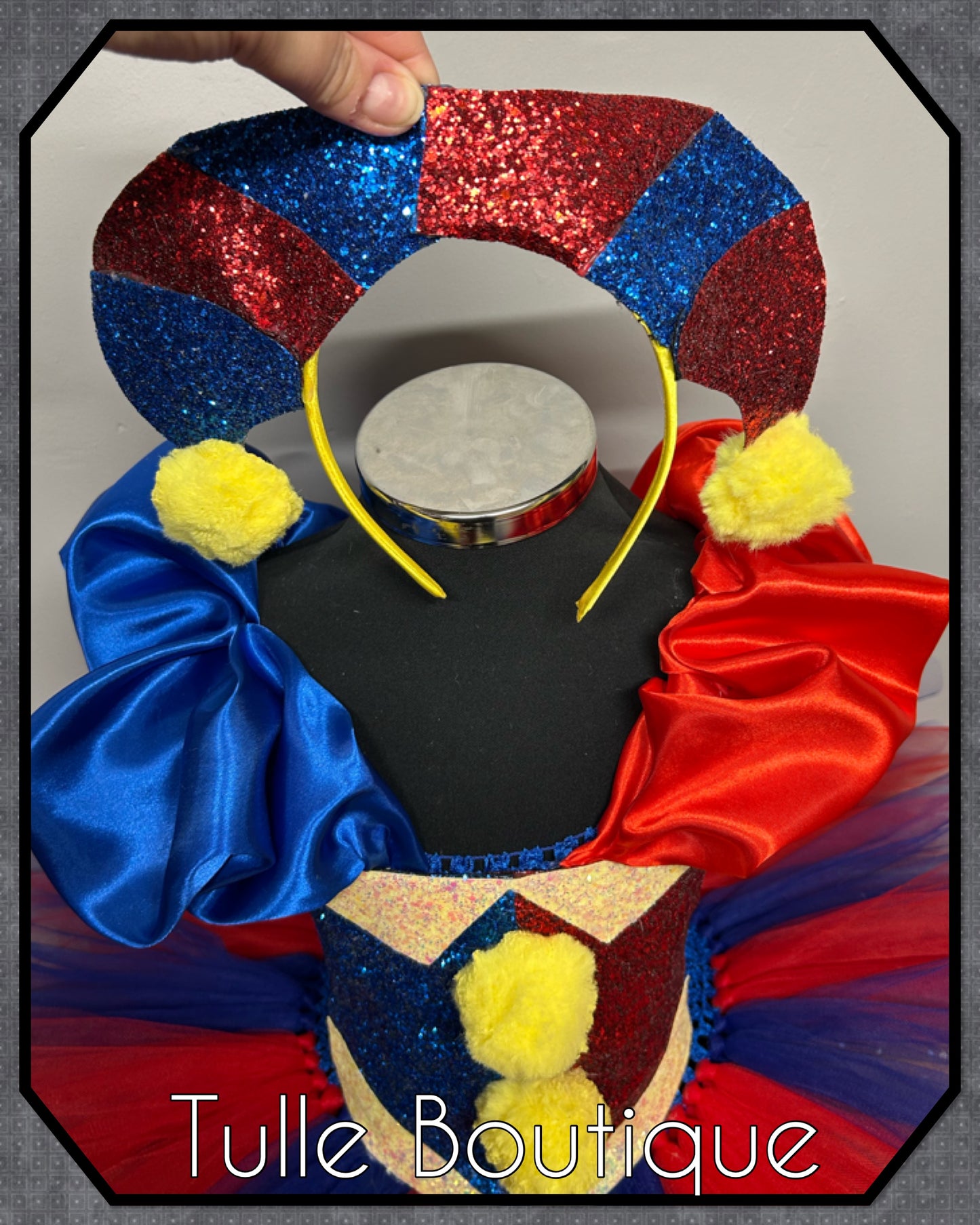 Girls Pomni costume the amazing digital circus Halloween birthday tutu dress