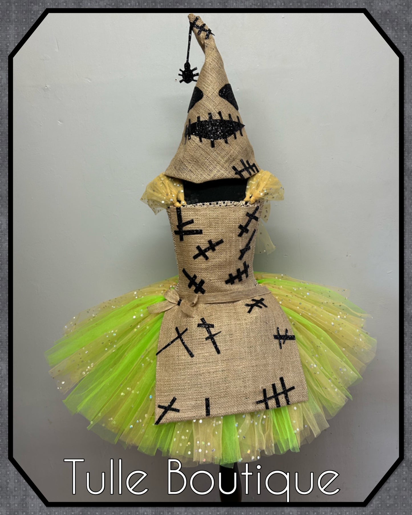 Girls toddlers Oogie Boogie costume nightmare before Christmas tutu dress party outfit