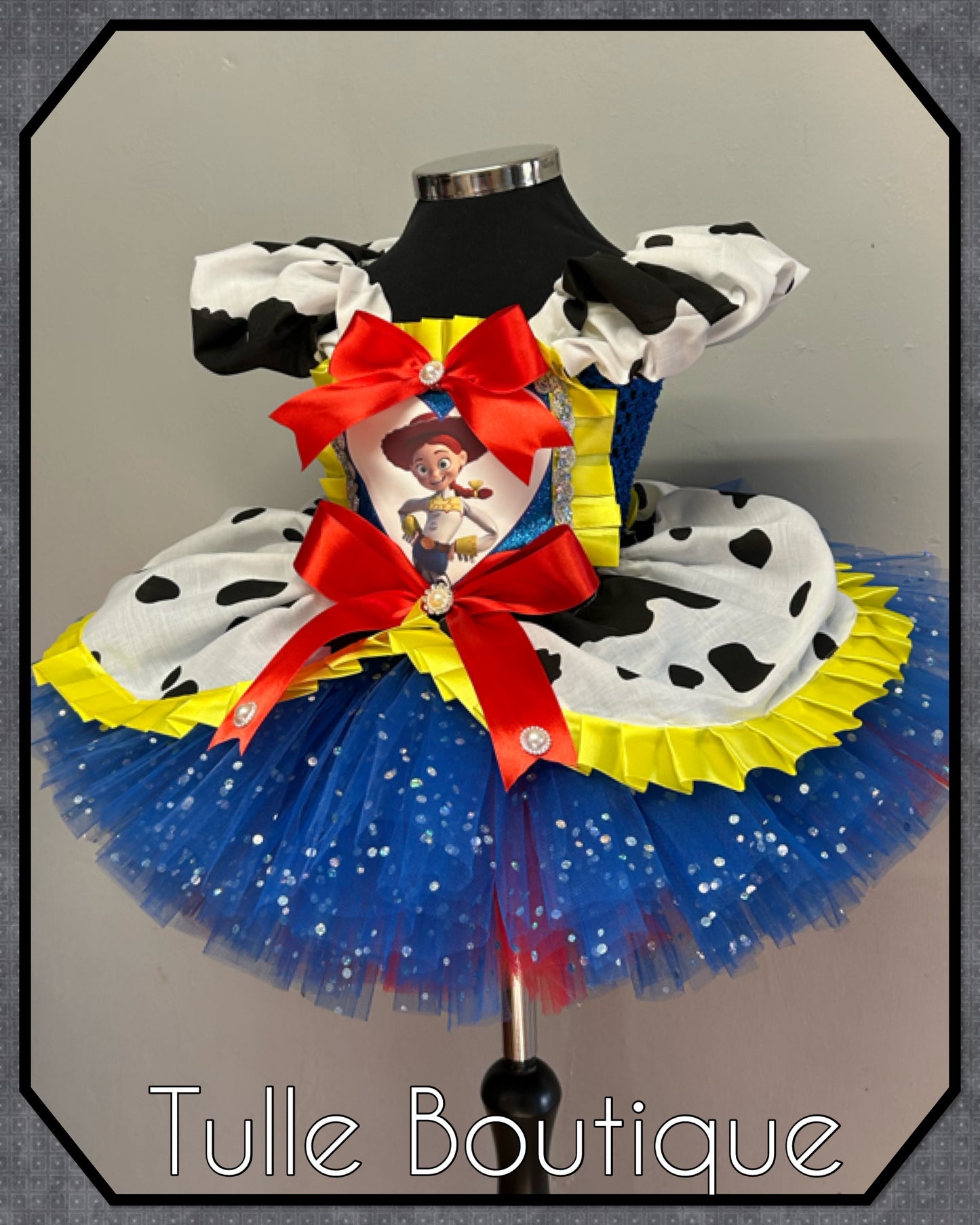 Girls toddlers Jessie cowgirl ballgown tutu dress fancy dress costume