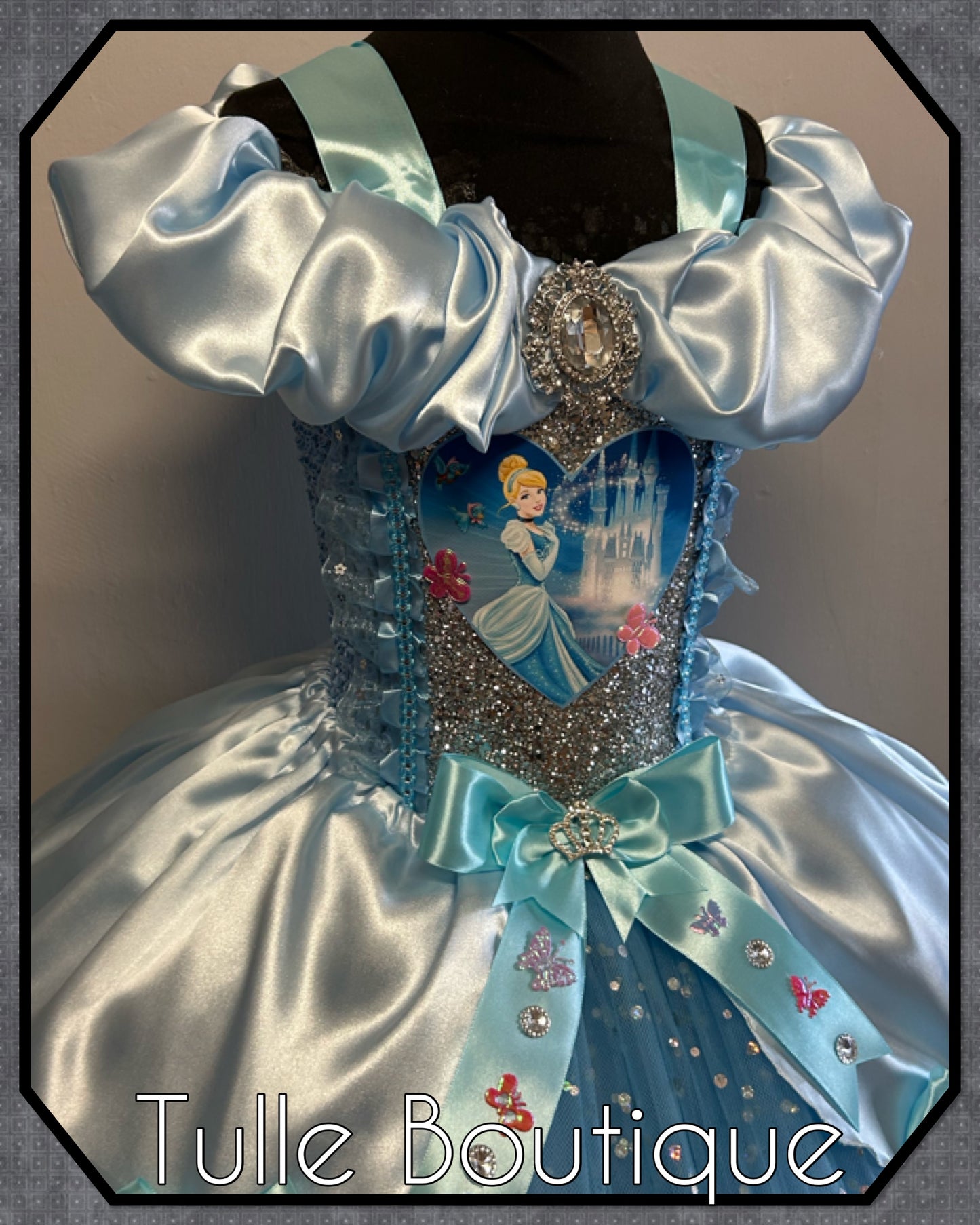 Girls Cinderella Princess ballgown birthday party tutu dress