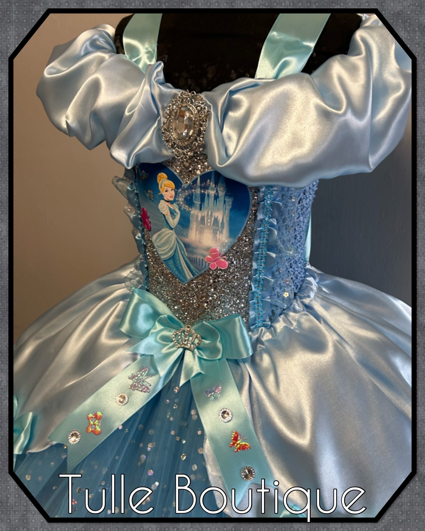 Girls Cinderella Princess ballgown birthday party tutu dress