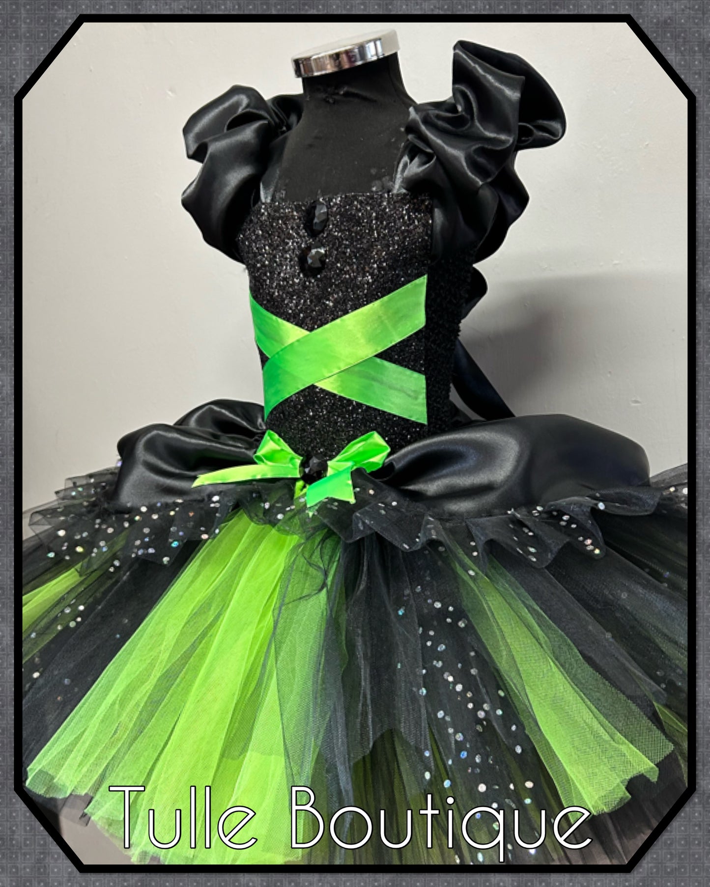 Girls Toddlers Wizard of Oz Wicked Witch of the west Elphaba costume tutu dress