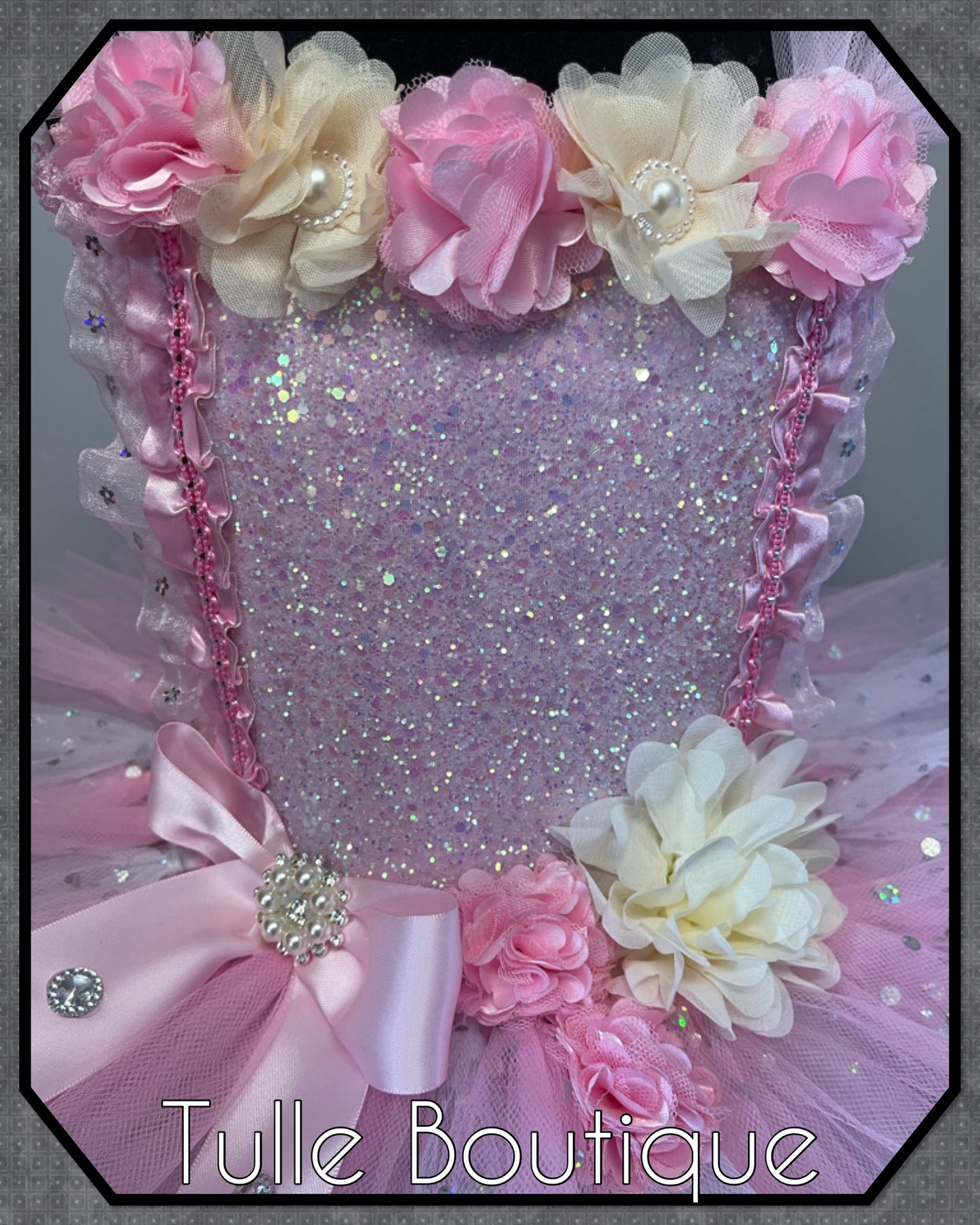 LILA.Girls toddlers Floral birthday party princess tutu dress