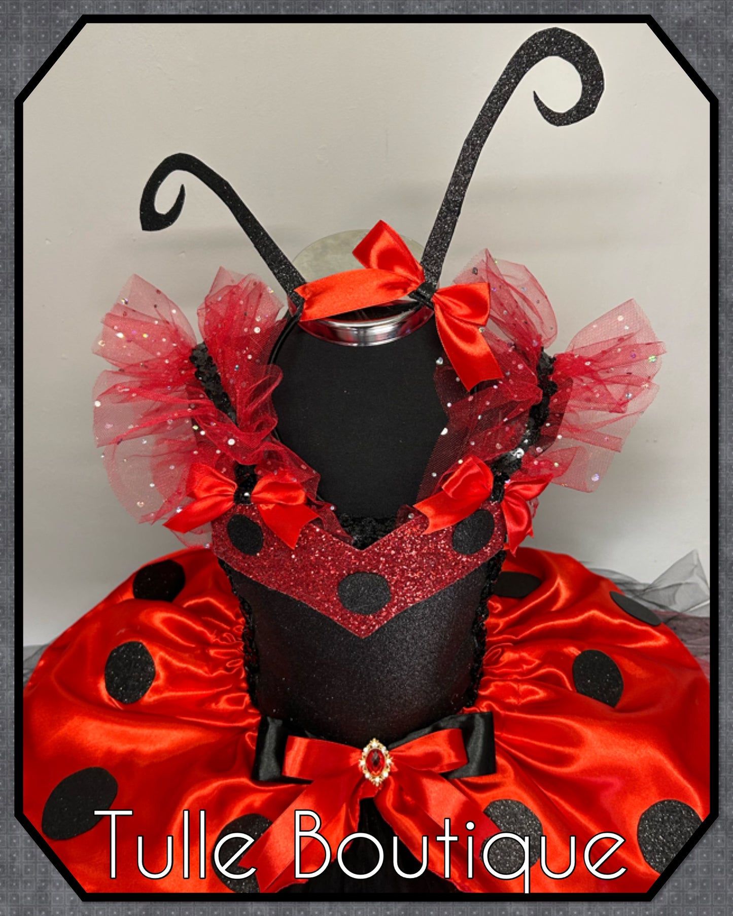 Girls toddlers Ladybug tutu dress ladybird costume