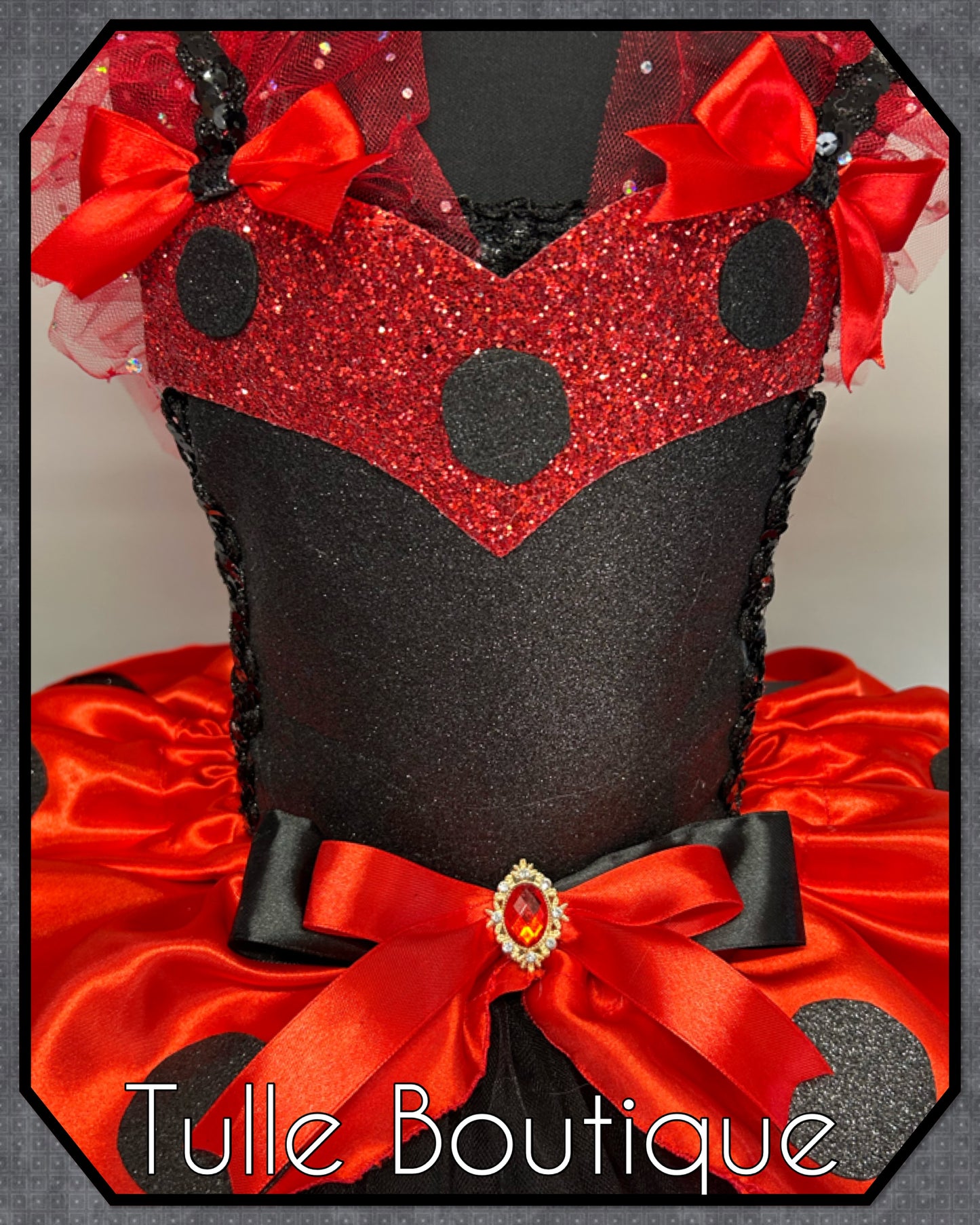 Girls toddlers Ladybug tutu dress ladybird costume