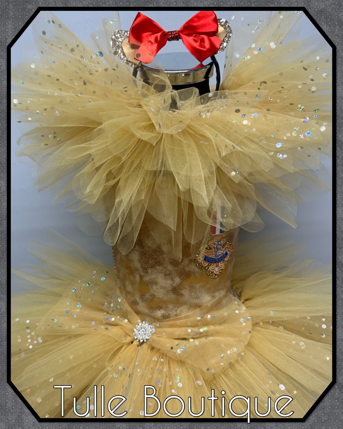 Girls Toddlers Wizard of Oz Cowardly Lion tutu dress fancy dress costume