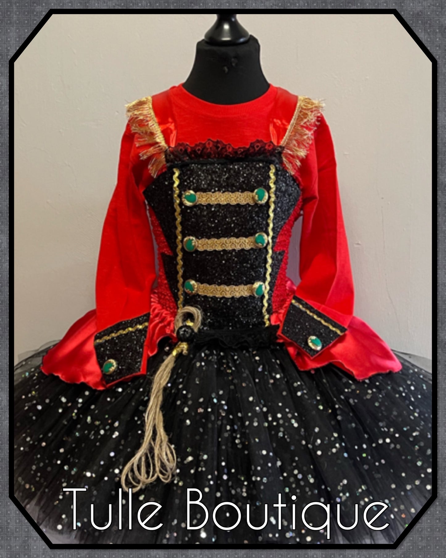 Girls Christmas Nutcracker Ring Master circus the greatest showman ballgown tutu fancy dress costume