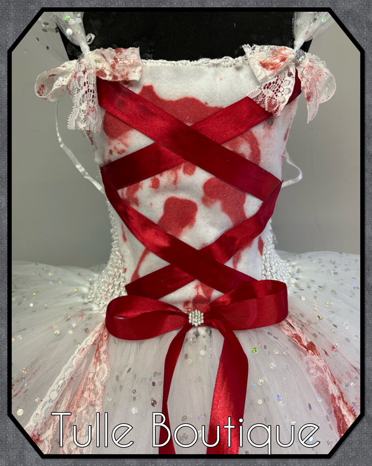 Girls Toddlers Zombie Bride dead bride dress halloween party tutu dress