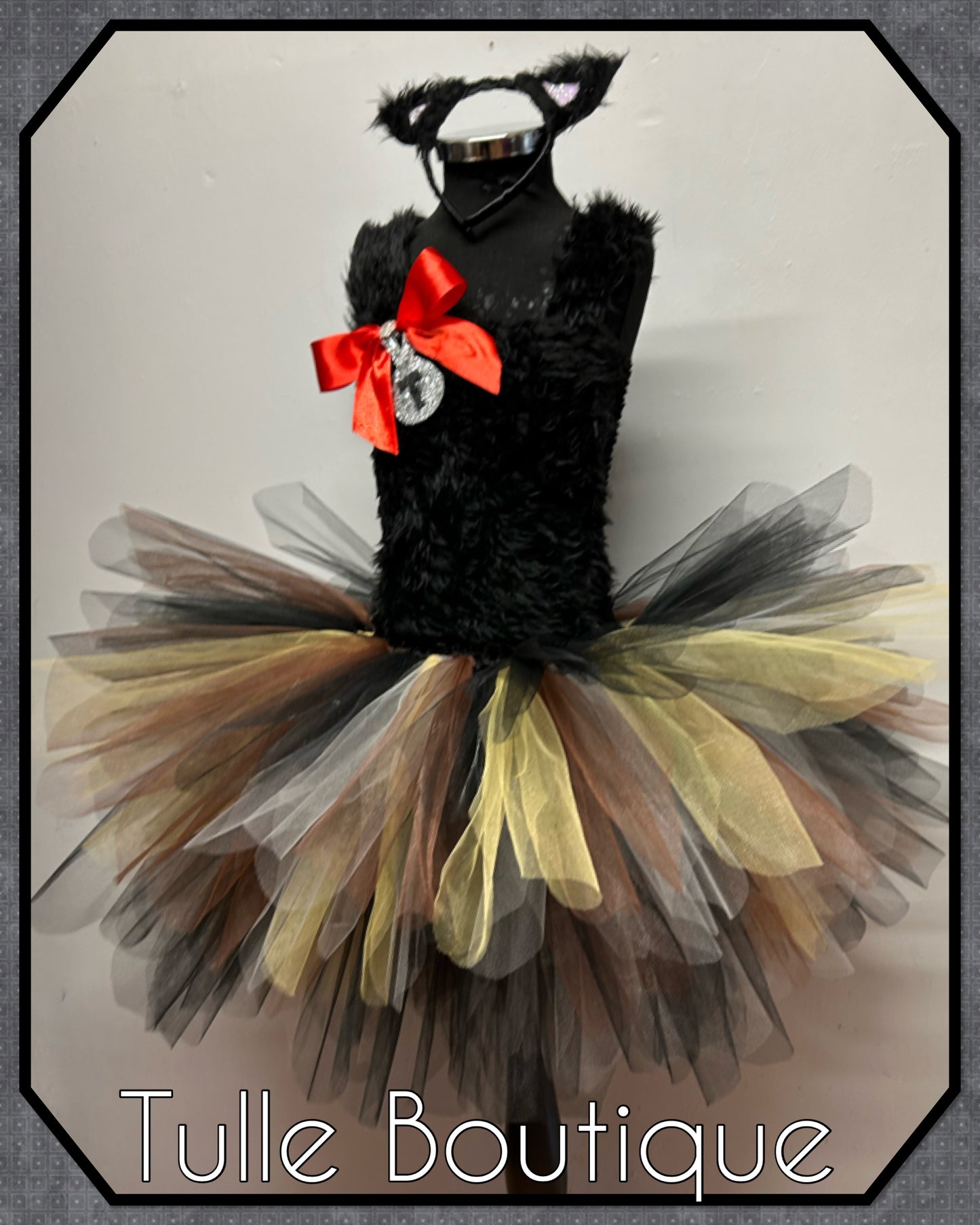 Girls toddlers Dorothy’s dog Toto wizard of Oz tutu dress fancy dress costume outfit