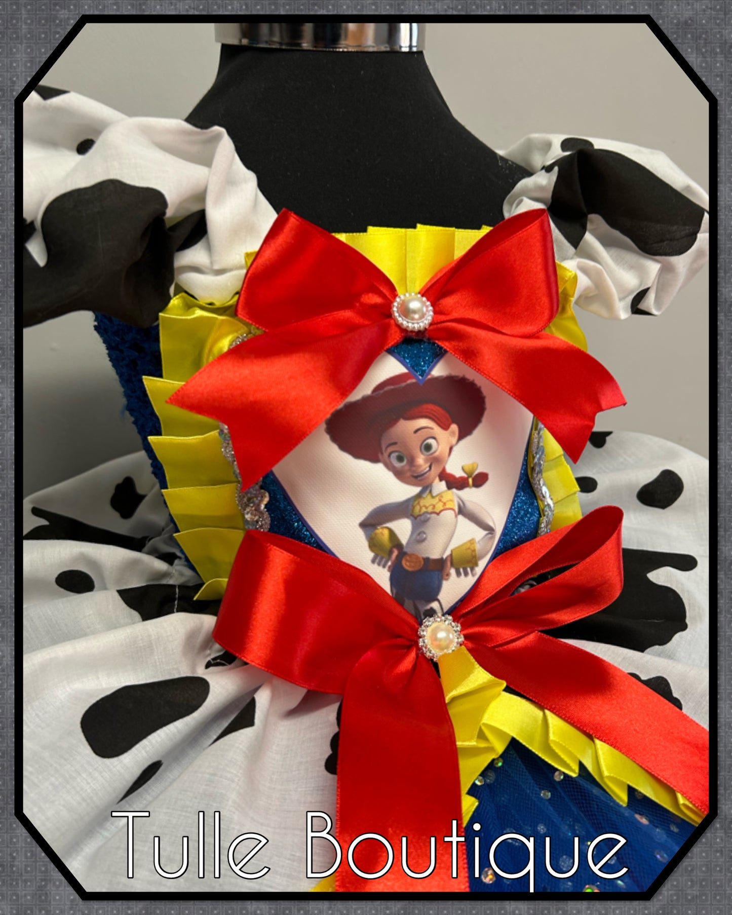 Girls toddlers Jessie cowgirl ballgown tutu dress fancy dress costume