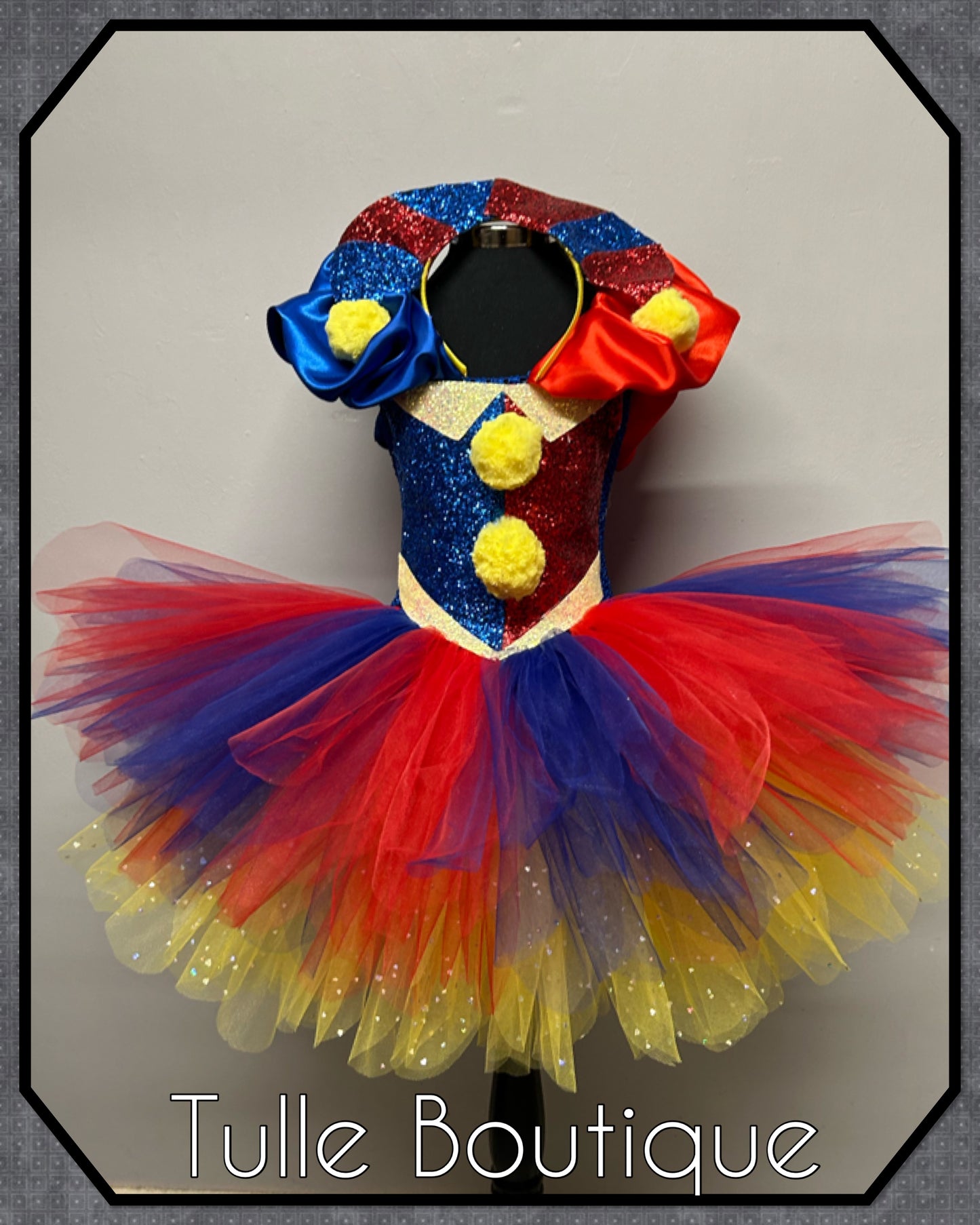Girls Pomni costume the amazing digital circus Halloween birthday tutu dress