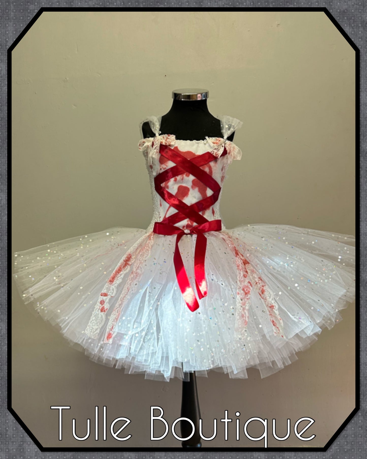 Girls Toddlers Zombie Bride dead bride dress halloween party tutu dress