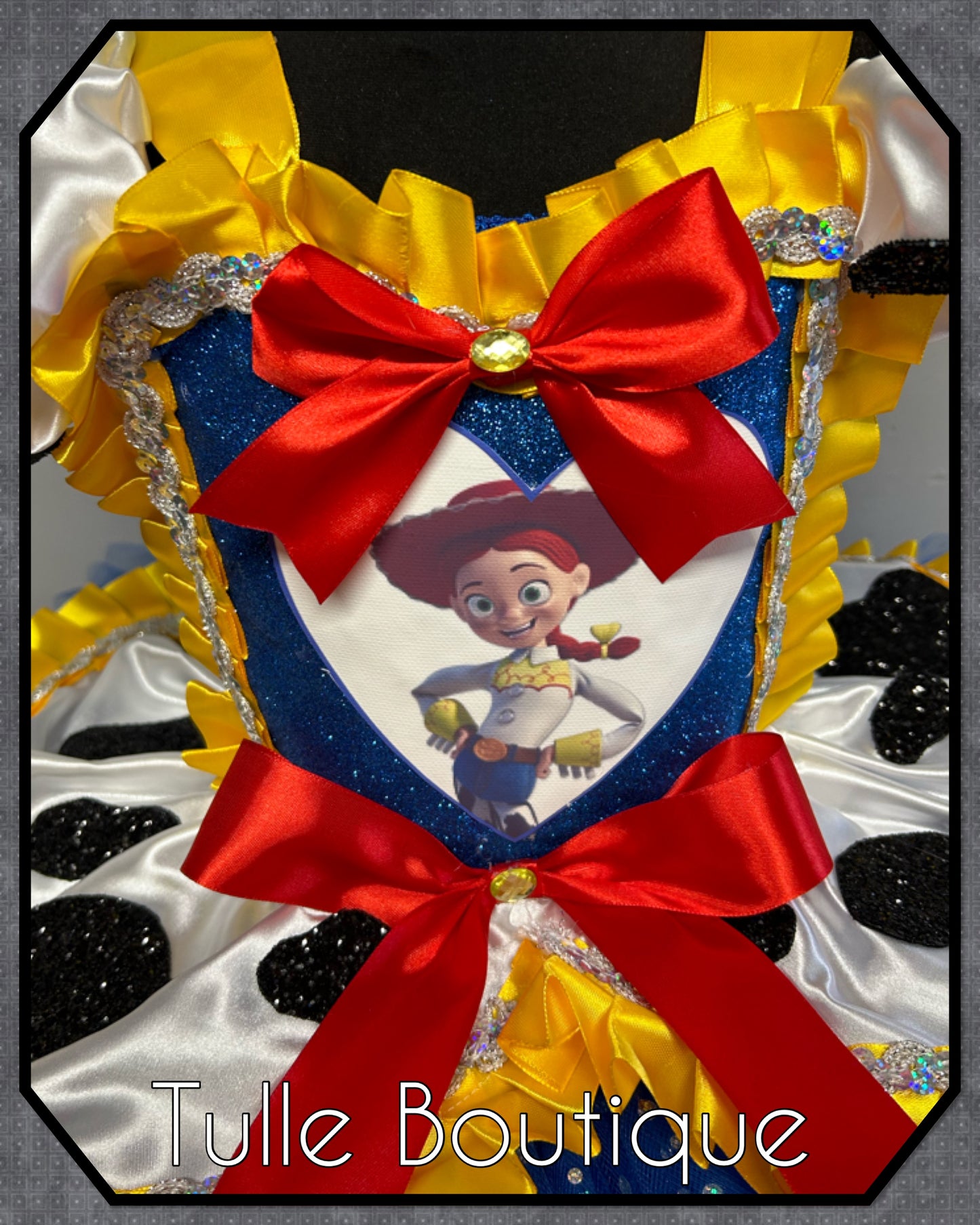 Girls toddlers Jessie cowgirl ballgown tutu dress fancy dress costume
