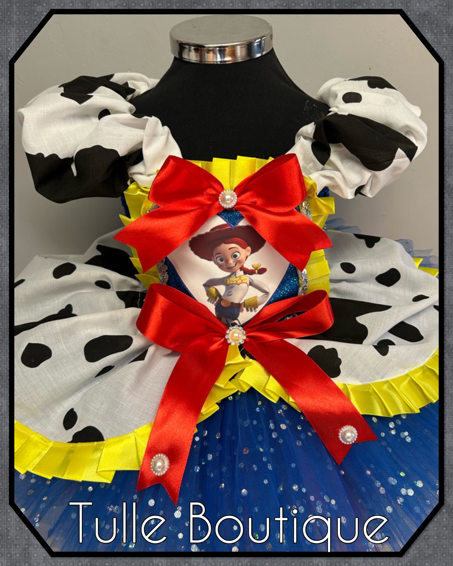 Girls toddlers Jessie cowgirl ballgown tutu dress fancy dress costume