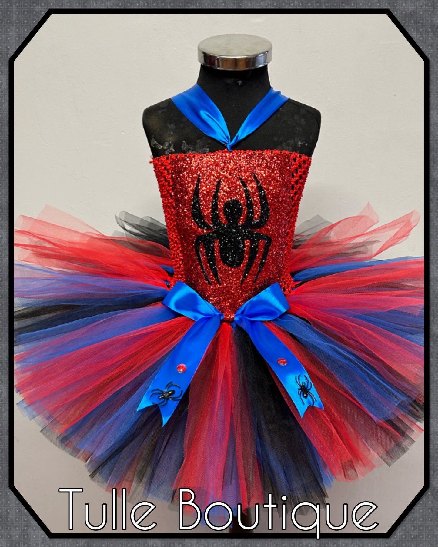 Girls toddlers Spiderman princess superhero birthday tutu dress