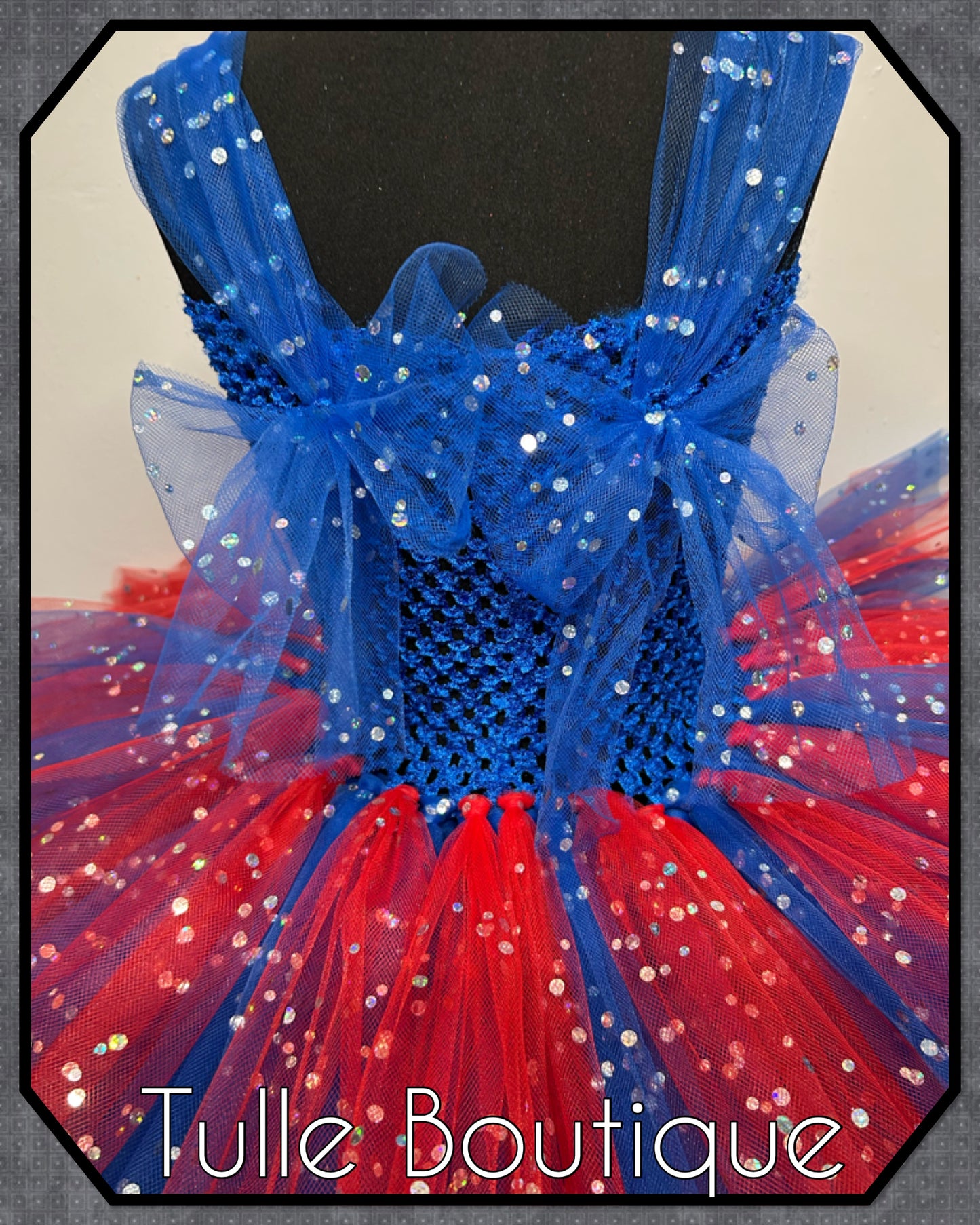 Girls Captain America superhero tutu dress birthday party fancy dress costume