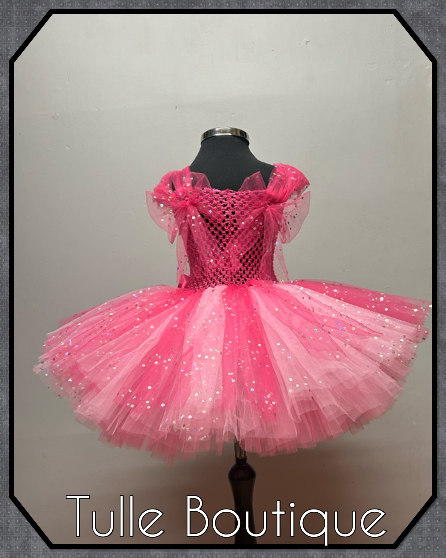 Girls toddlers Hotpink Peppa pig tutu birthday party dress