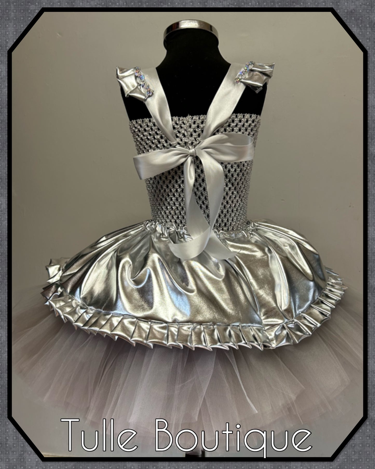 Girls Toddlers Wizard of Oz Tin man tutu dress fancy dress costume