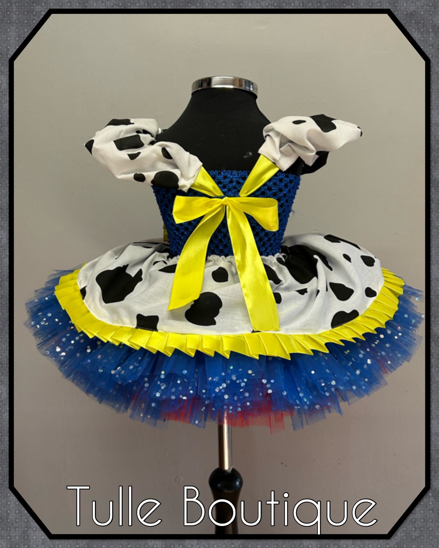 Girls toddlers Jessie cowgirl ballgown tutu dress fancy dress costume