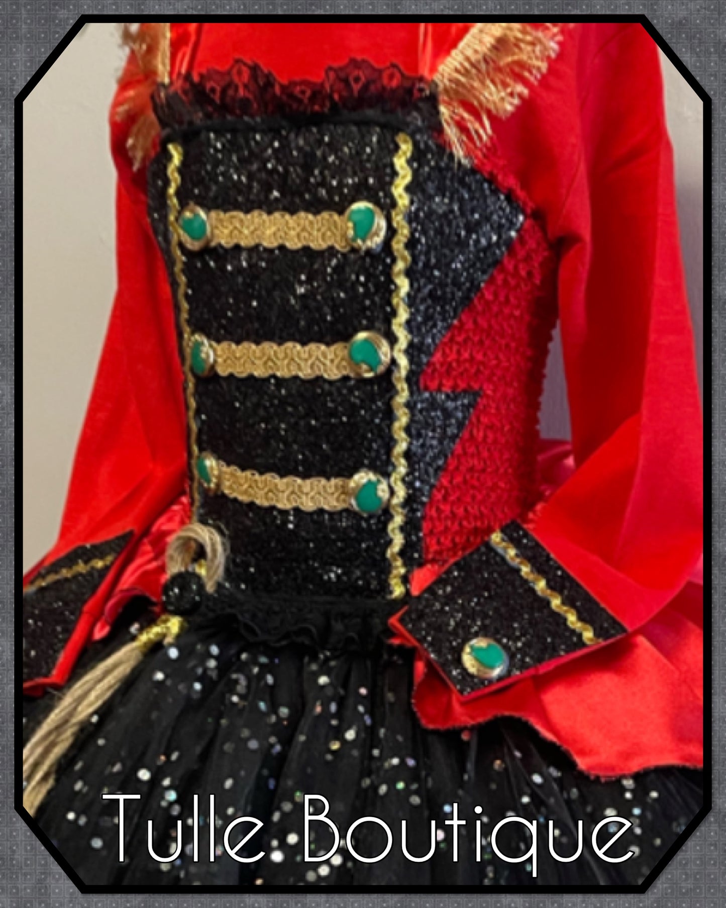 Girls Christmas Nutcracker Ring Master circus the greatest showman ballgown tutu fancy dress costume