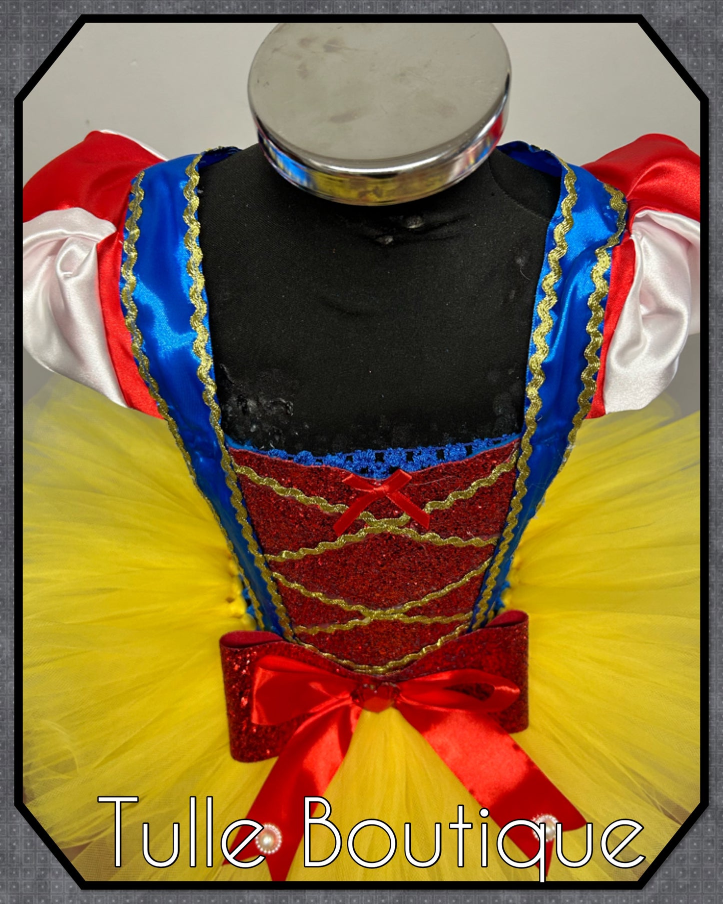 Girls Snow White Princess tutu dress fancy dress costume