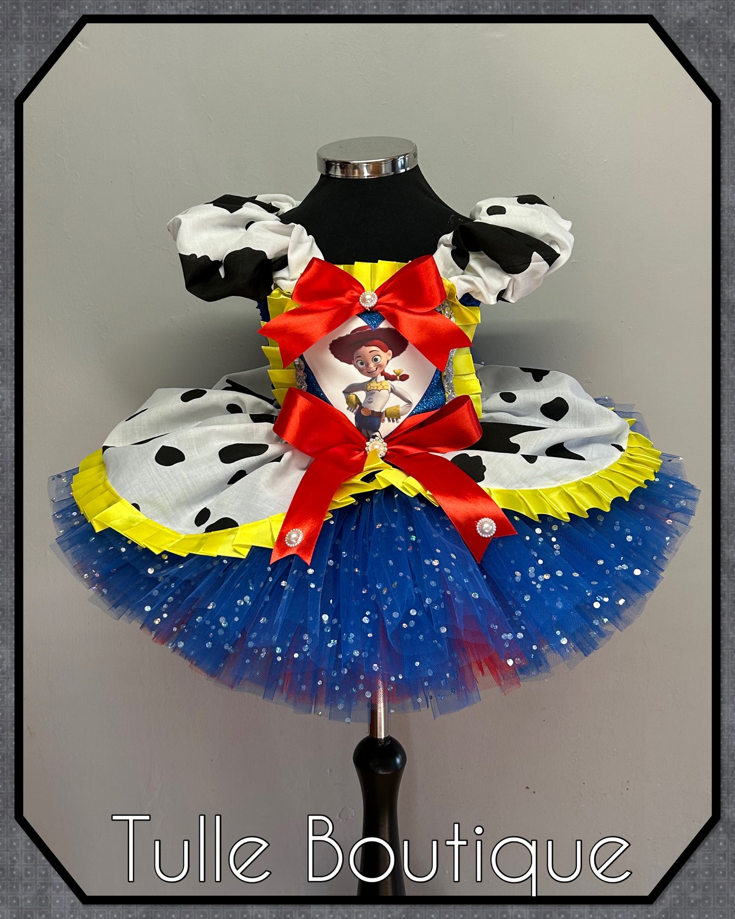 Girls toddlers Jessie cowgirl ballgown tutu dress fancy dress costume